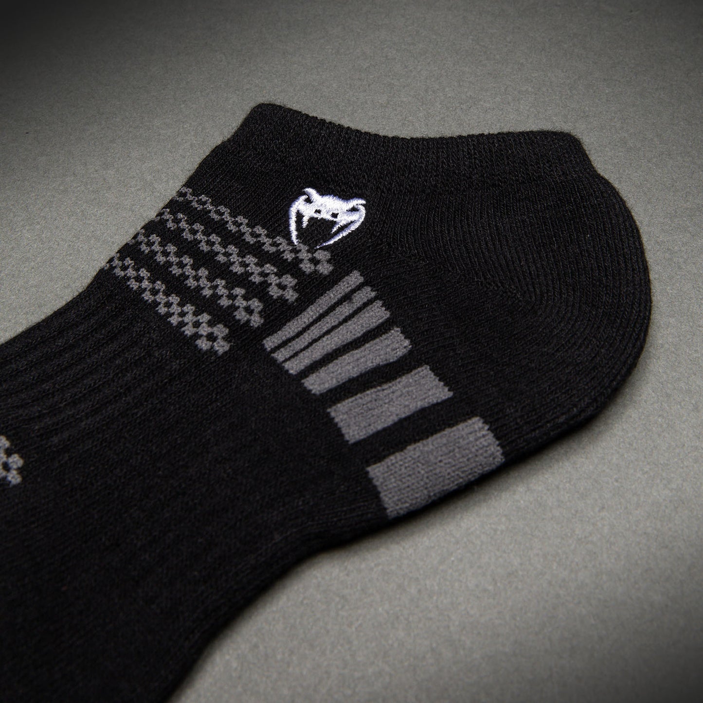 Venum Vector No-Show Socks 3 Pack - Black/Grey