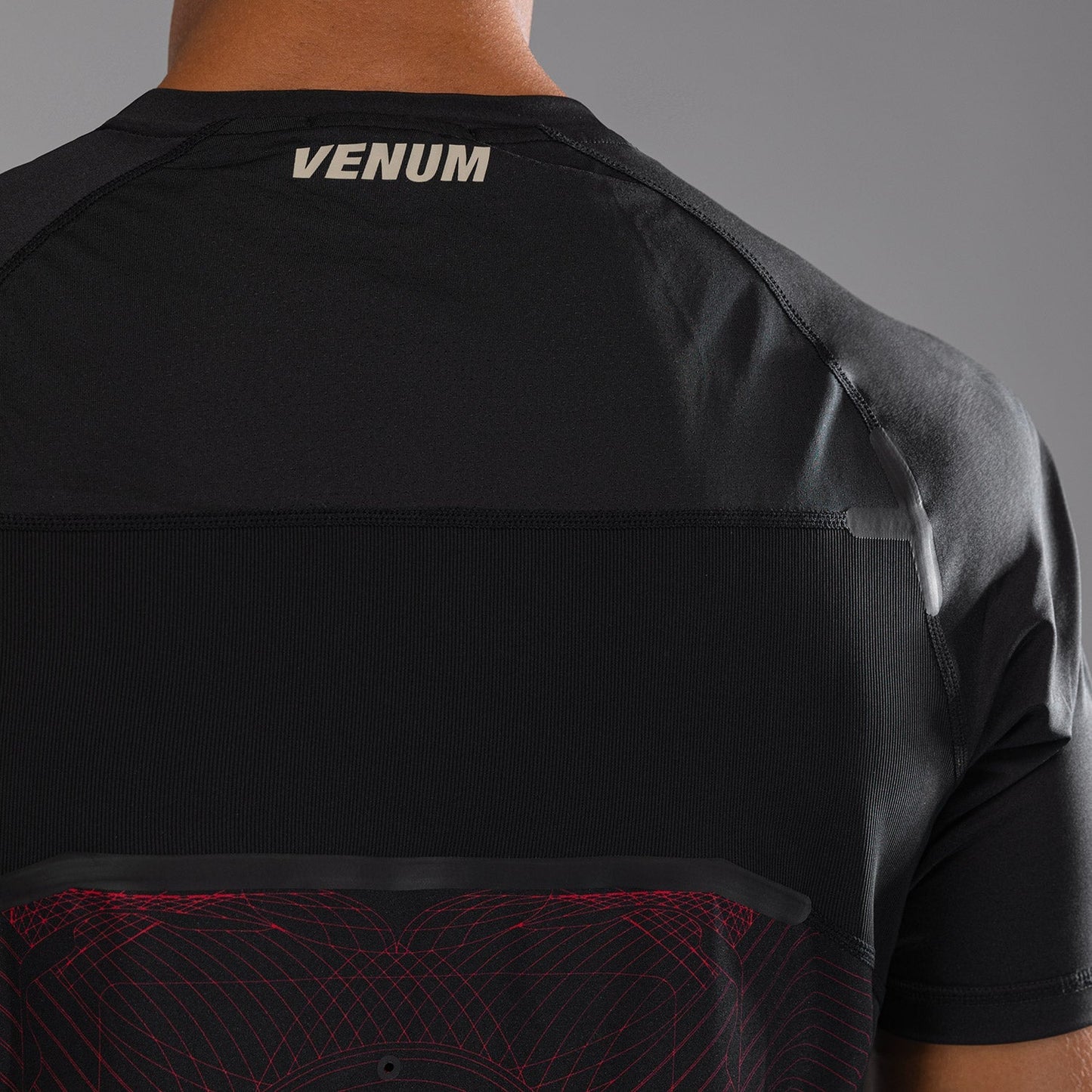 Venum G-Fit Air Men's Dry-Tech T-Shirt - Deep Black / Fire Red