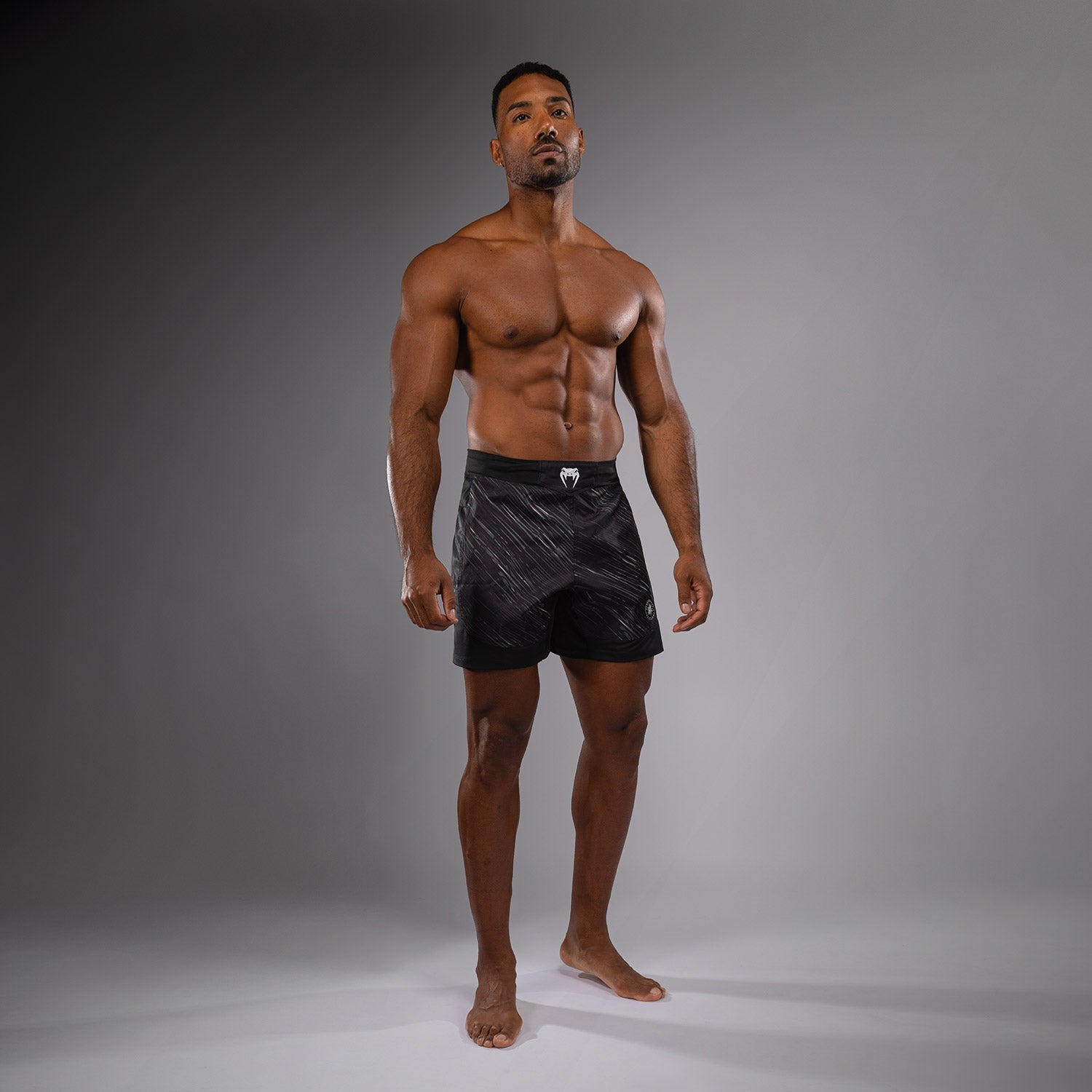 Venum Rapid Light Fight Shorts - Black/Storm Grey - Venum