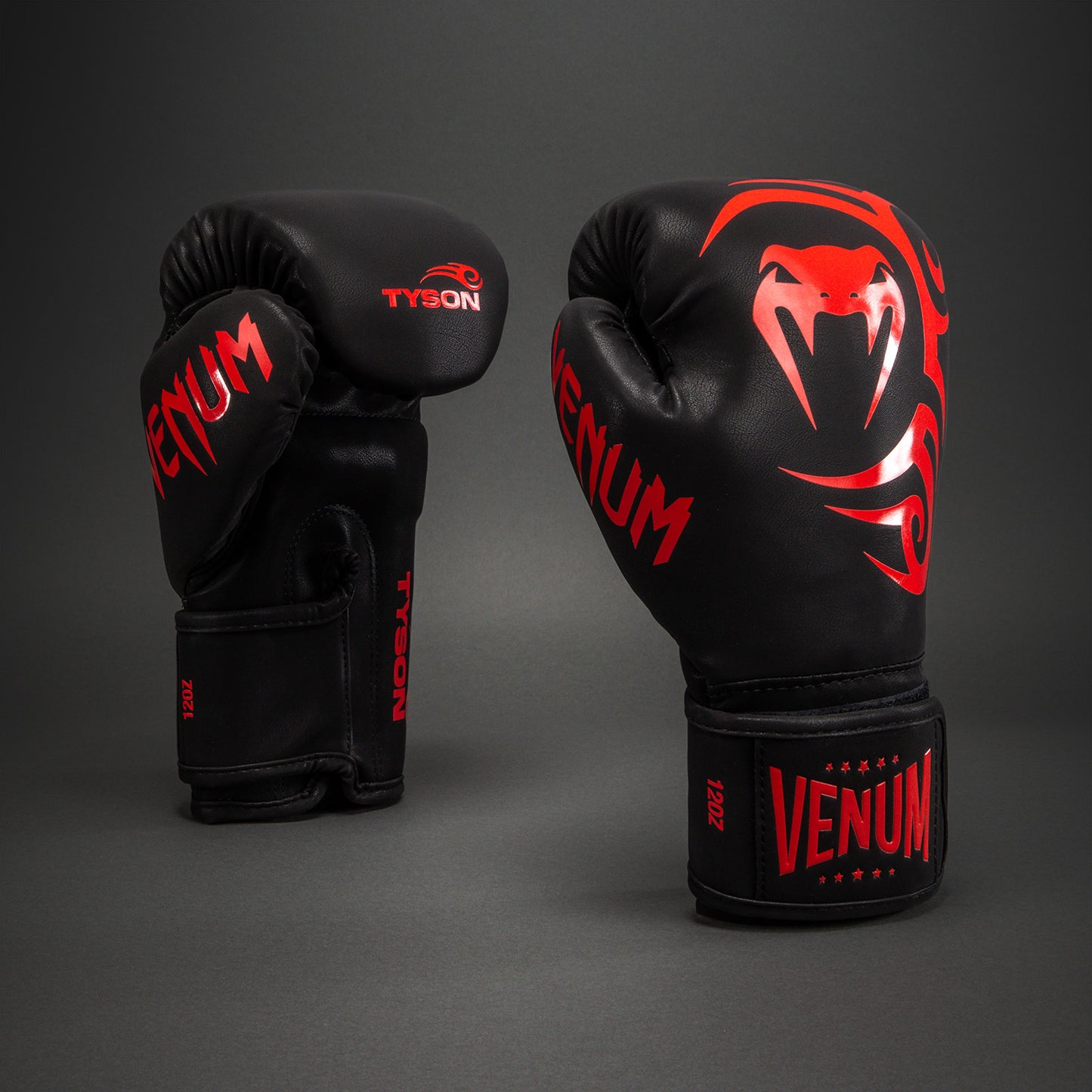 Venum Mike Tyson Replica Boxing Gloves - Black/Red  product-type_Boxing Gloves Venum