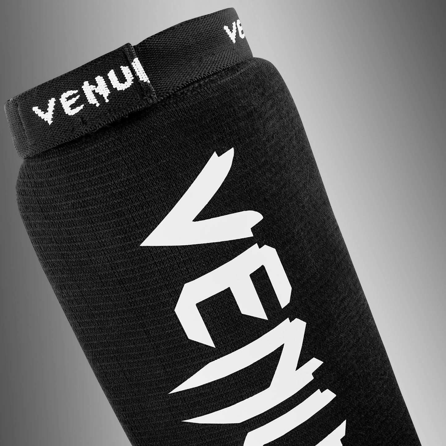 Venum Kontact Shin Guards Without Foot - Black
