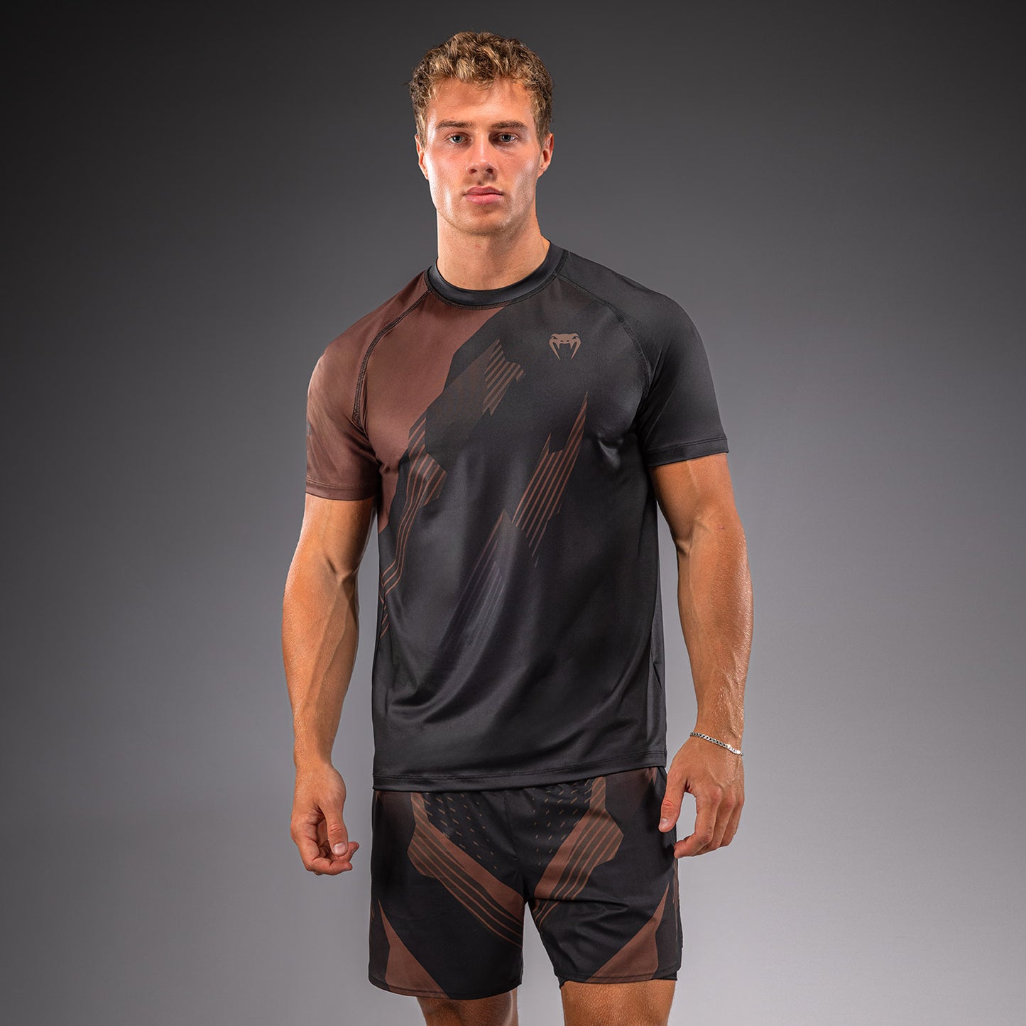 Venum No-Gi 6.0 Dry Tech T-Shirt - Black/Brown  product-type_Dry Tech T-Shirts Venum