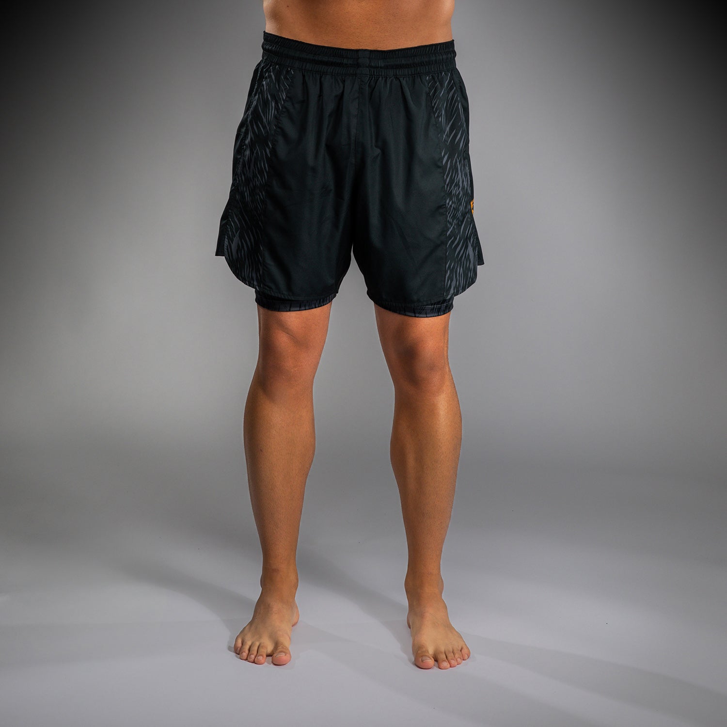 Venum x Chimaev Training Shorts - Black/Grey - Venum
