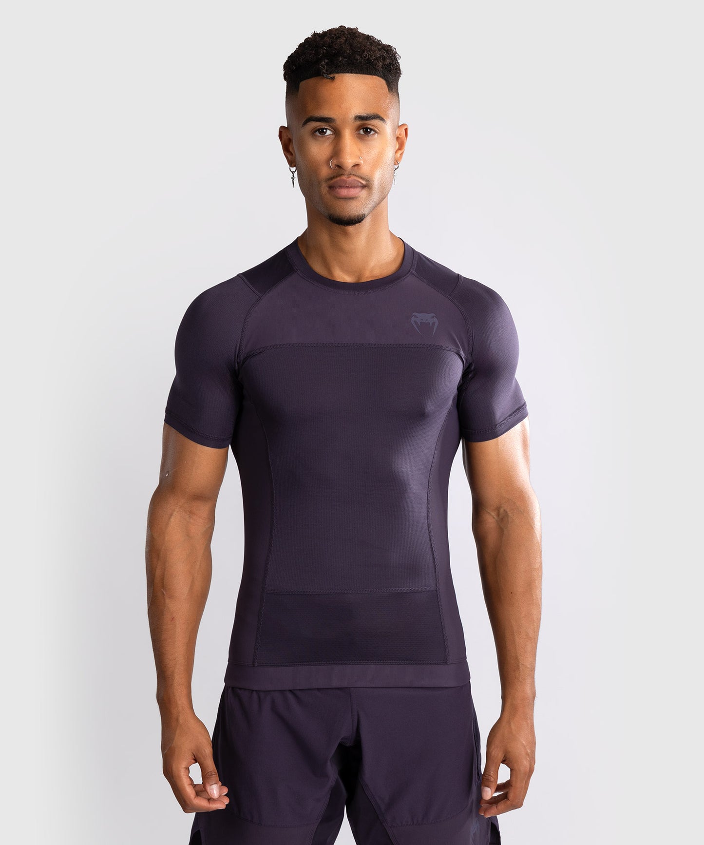 Venum G-Fit Air Men's Short Sleeve Rashguard - Deep Purple