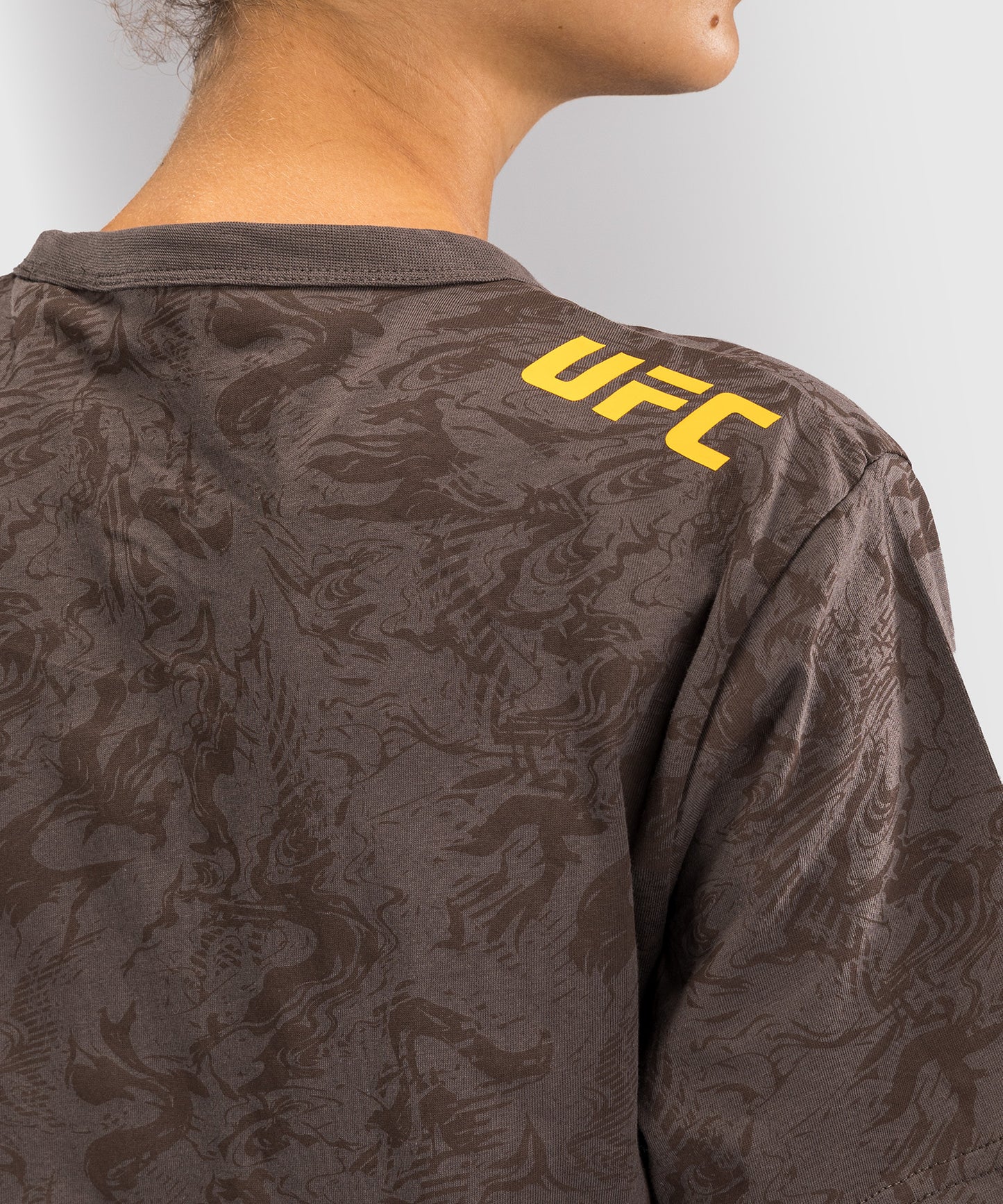 UFC Fusion by Venum Fight Week Women’s Short Sleeve Cotton T-Shirt - Earthen Brown