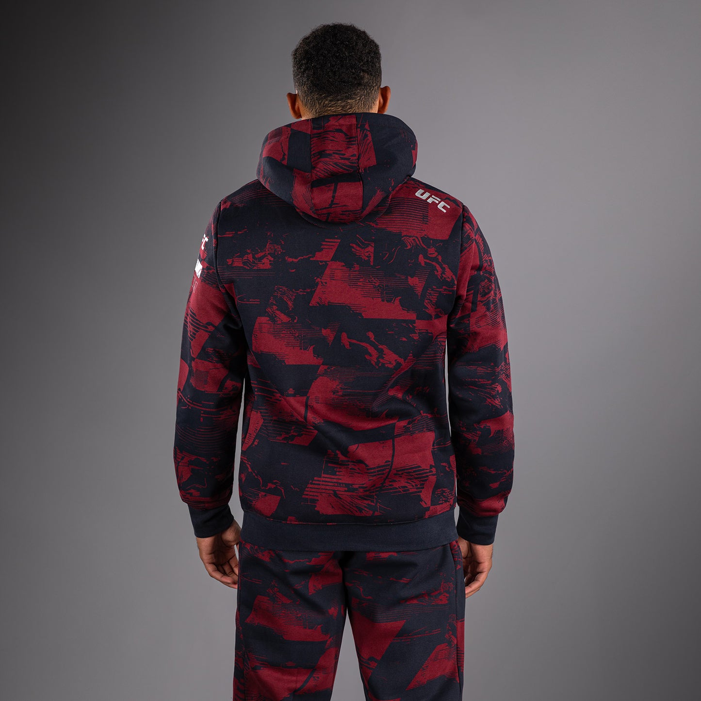 Men's UFC Zenith by Venum Burgundy Authentic Fight Week Pullover Hoodie