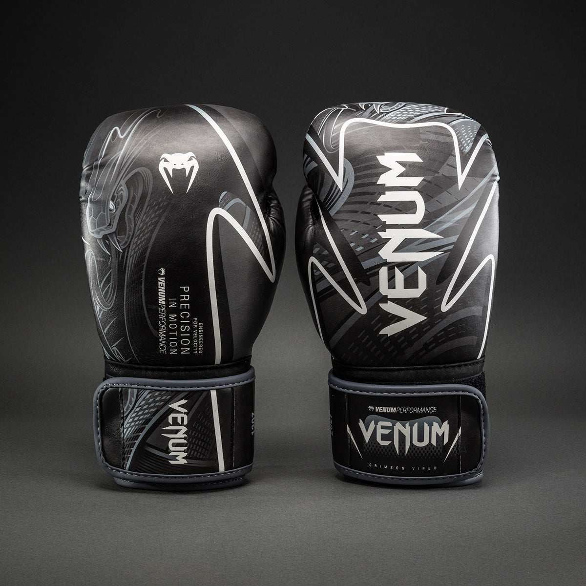Venum Impact Crimson Viper 2.0 Boxing Gloves - Black/Grey