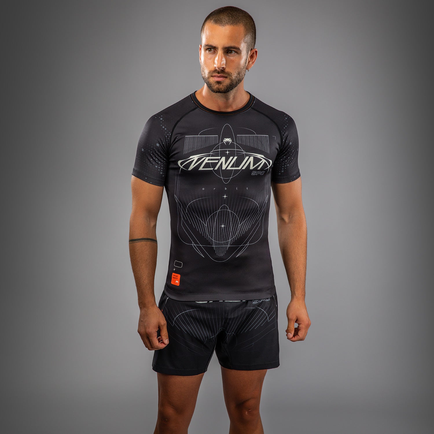 Venum Eclipse Short Sleeve Rashguard - Black/Ivory - Venum