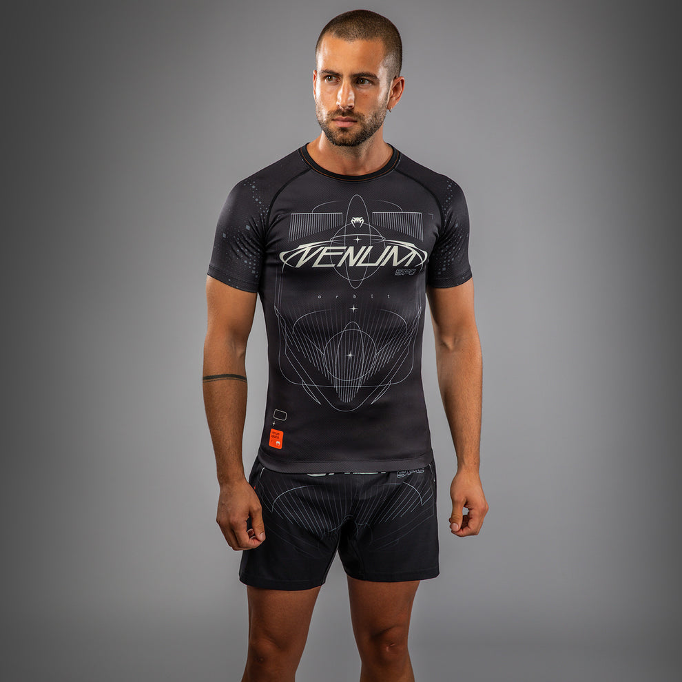 SMMASH Men's Short Sleeve Rashguard, Functional Shirt MMA BJJ