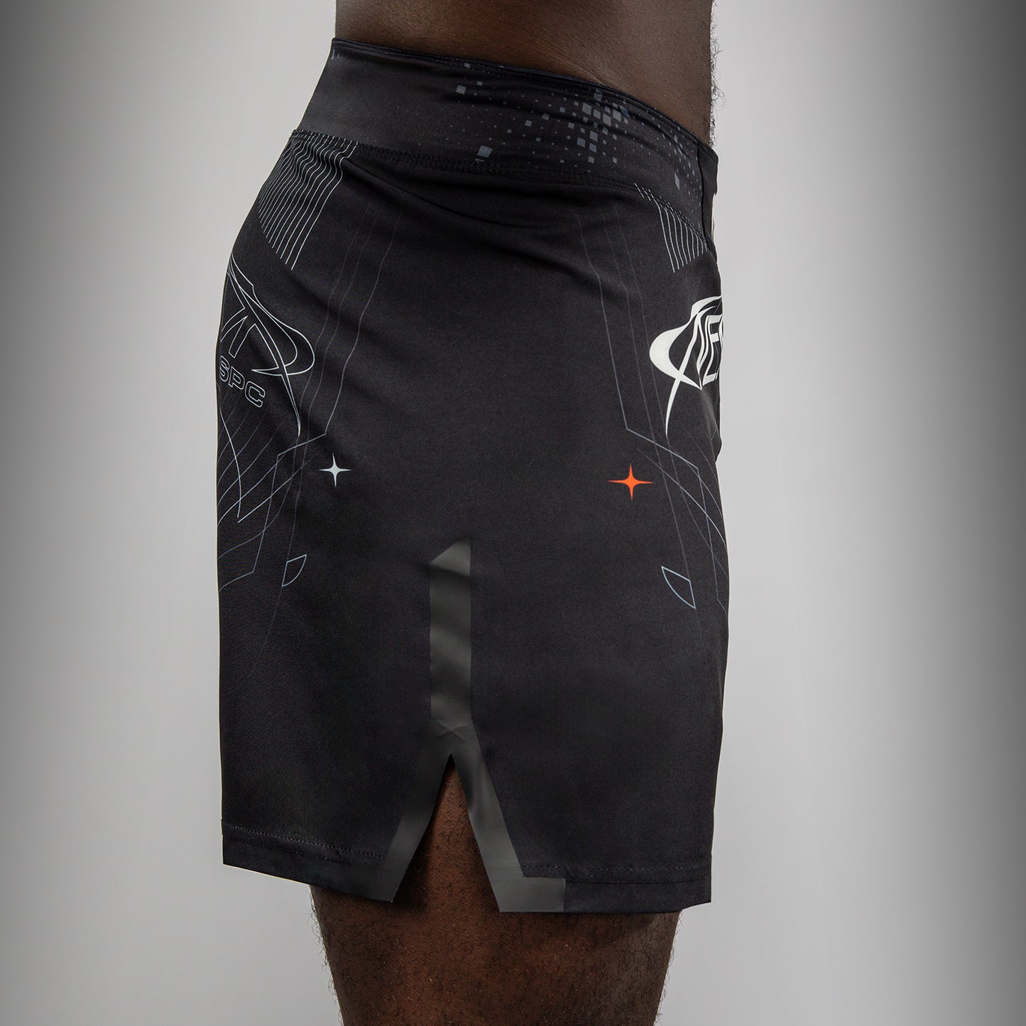 Venum Eclipse Fight Shorts - Black/Ivory