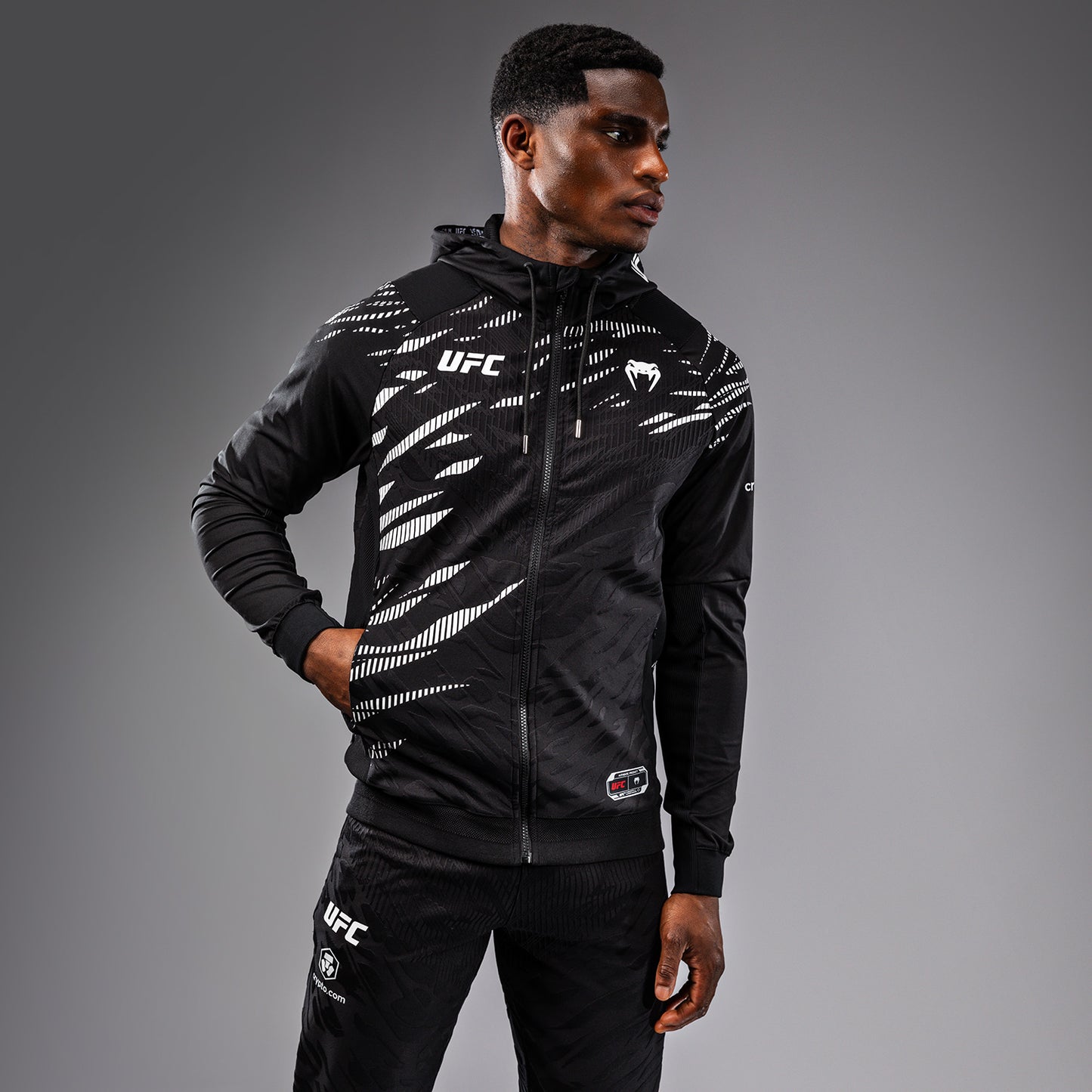 UFC Fusion by Venum Authentic Fight Night Men’s Walkout Hoodie - Black