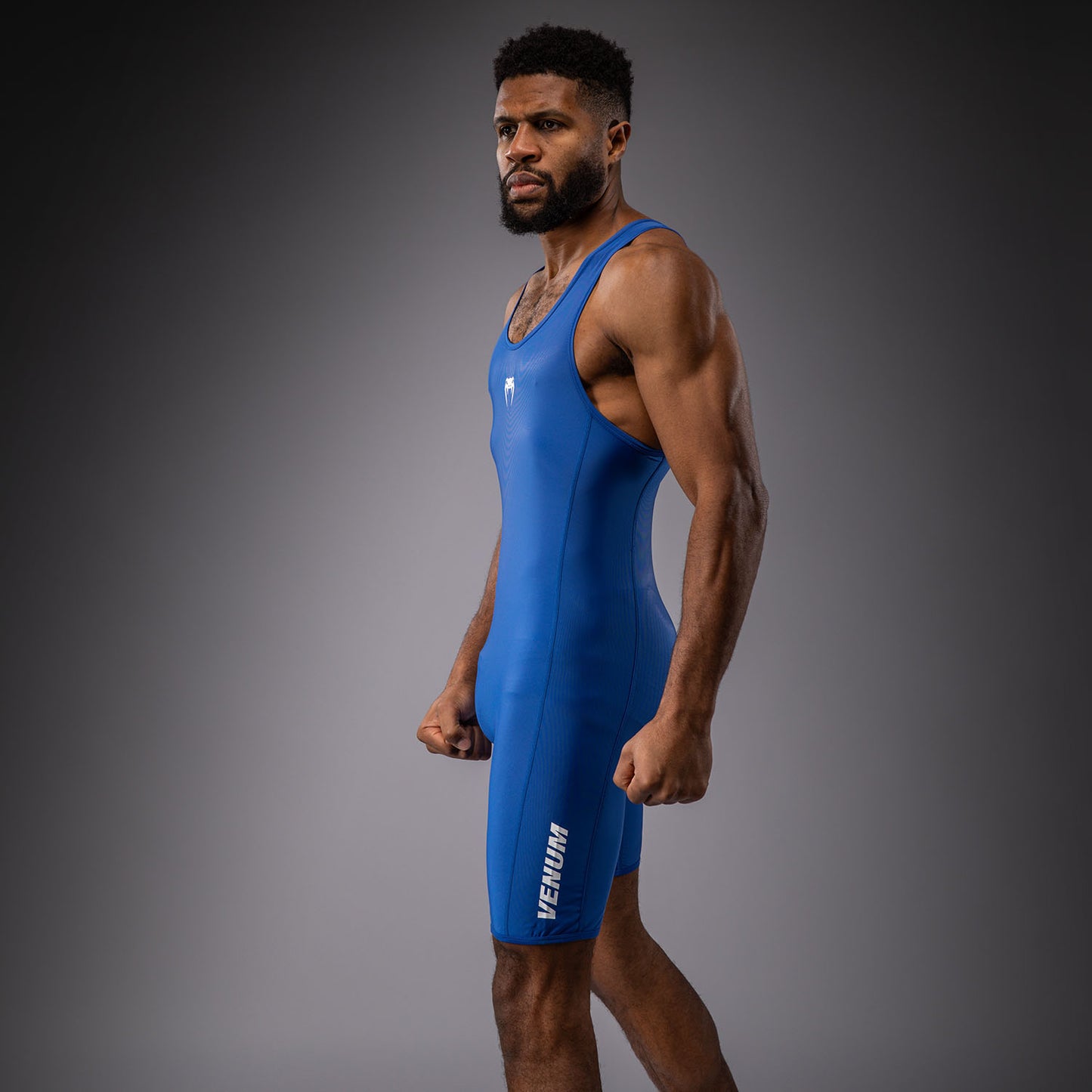 Venum Challenger Men's Wrestling Singlet - Blue