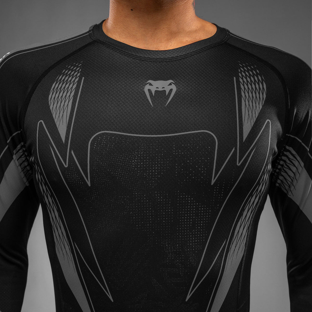 Venum Amazonia Reborn Long Sleeve Rashguard - Black/Grey