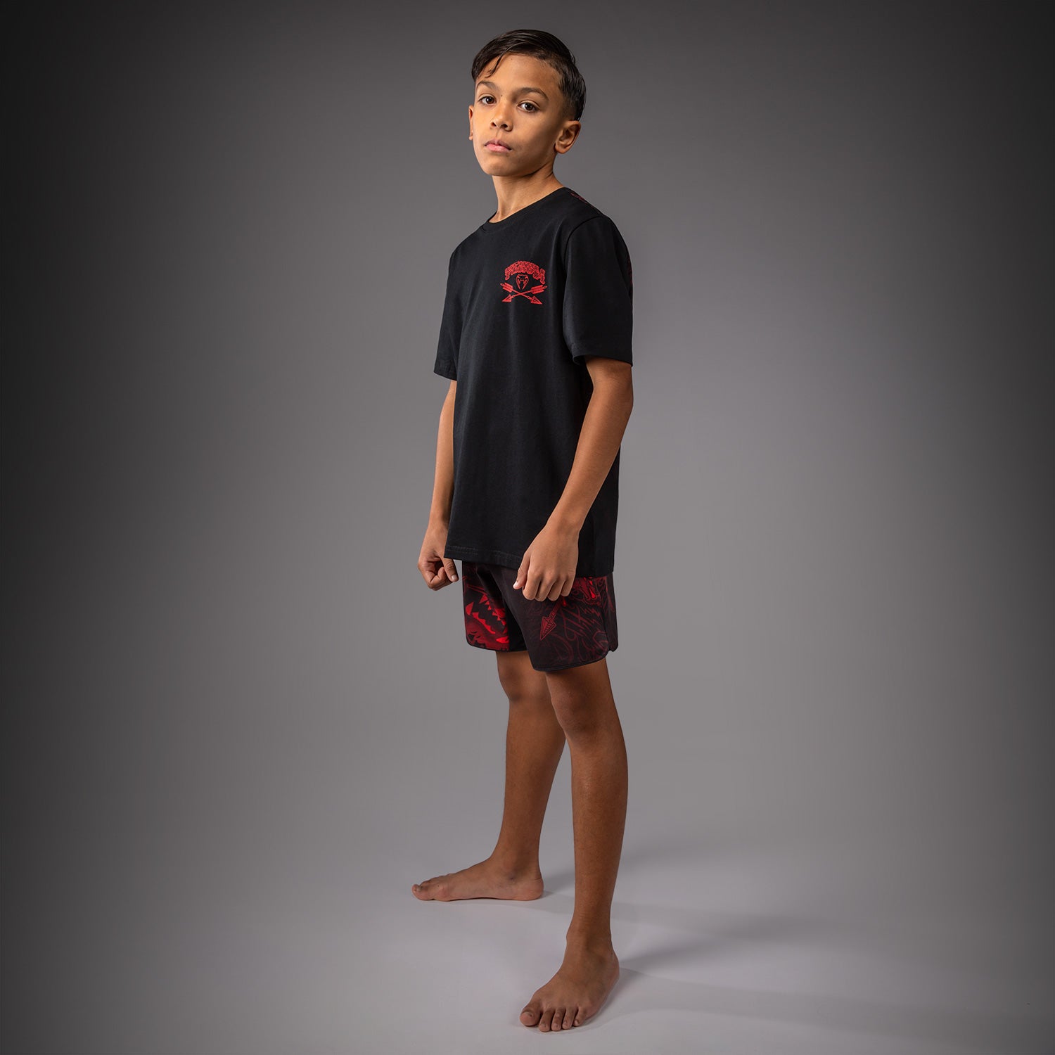 Venum Wolf Atak Kids T-Shirt - Black/Red  product-type_T-Shirts Venum