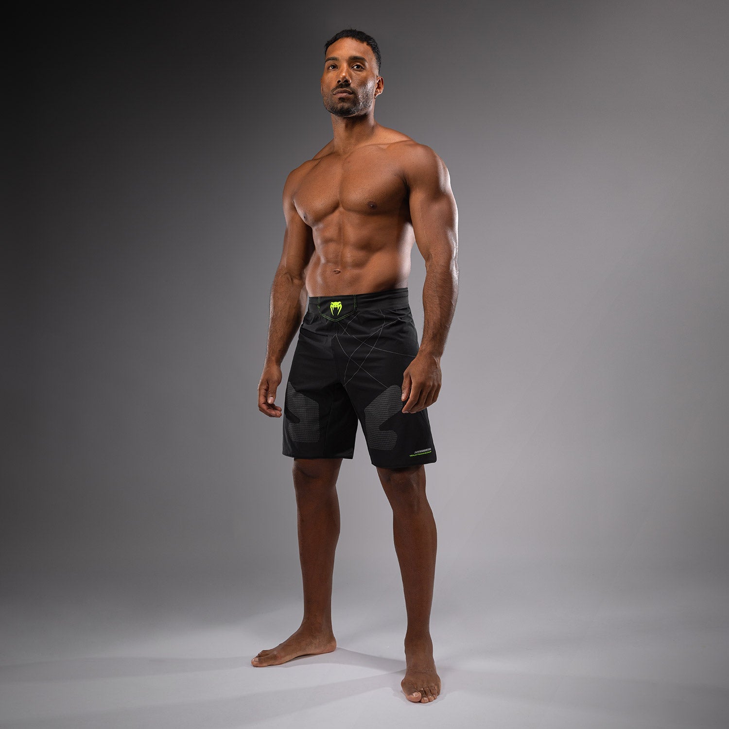 Venum Training Camp 4.0 Fight Short - Black/Neon Green - Venum