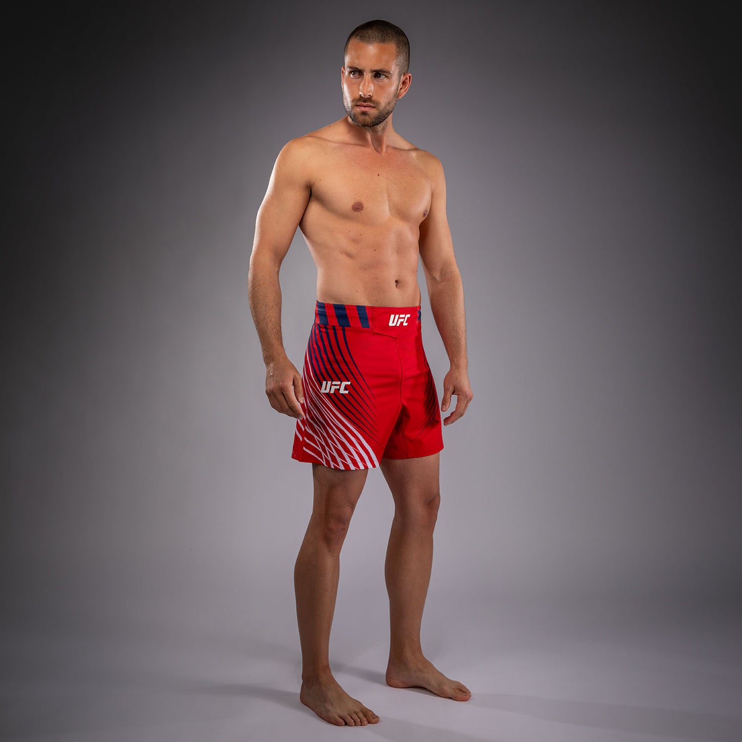Men's Official UFC Freedom 250 by Venum Red Personalized Authentic Fight Night Short Fit Fight Short