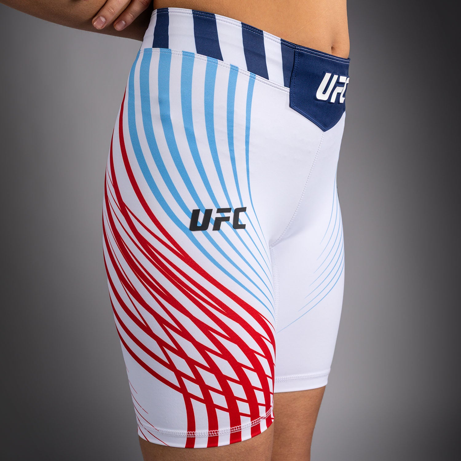 Women's UFC Freedom 250 by Venum White Personalized Authentic Long Fit Vale Tudo Short  product-type_Compression shorts Venum