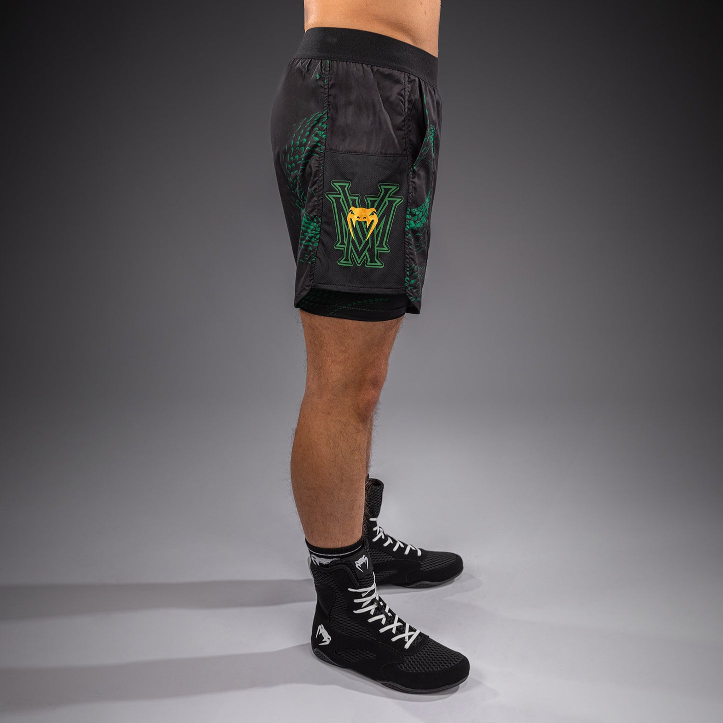 Venum Matupa Training Shorts - Black/Green/Gold