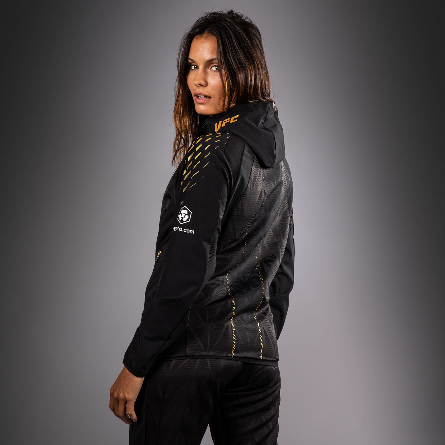 Women's UFC Zenith by Venum Champion Authentic Fight Night Walkout Hoodie Personalized