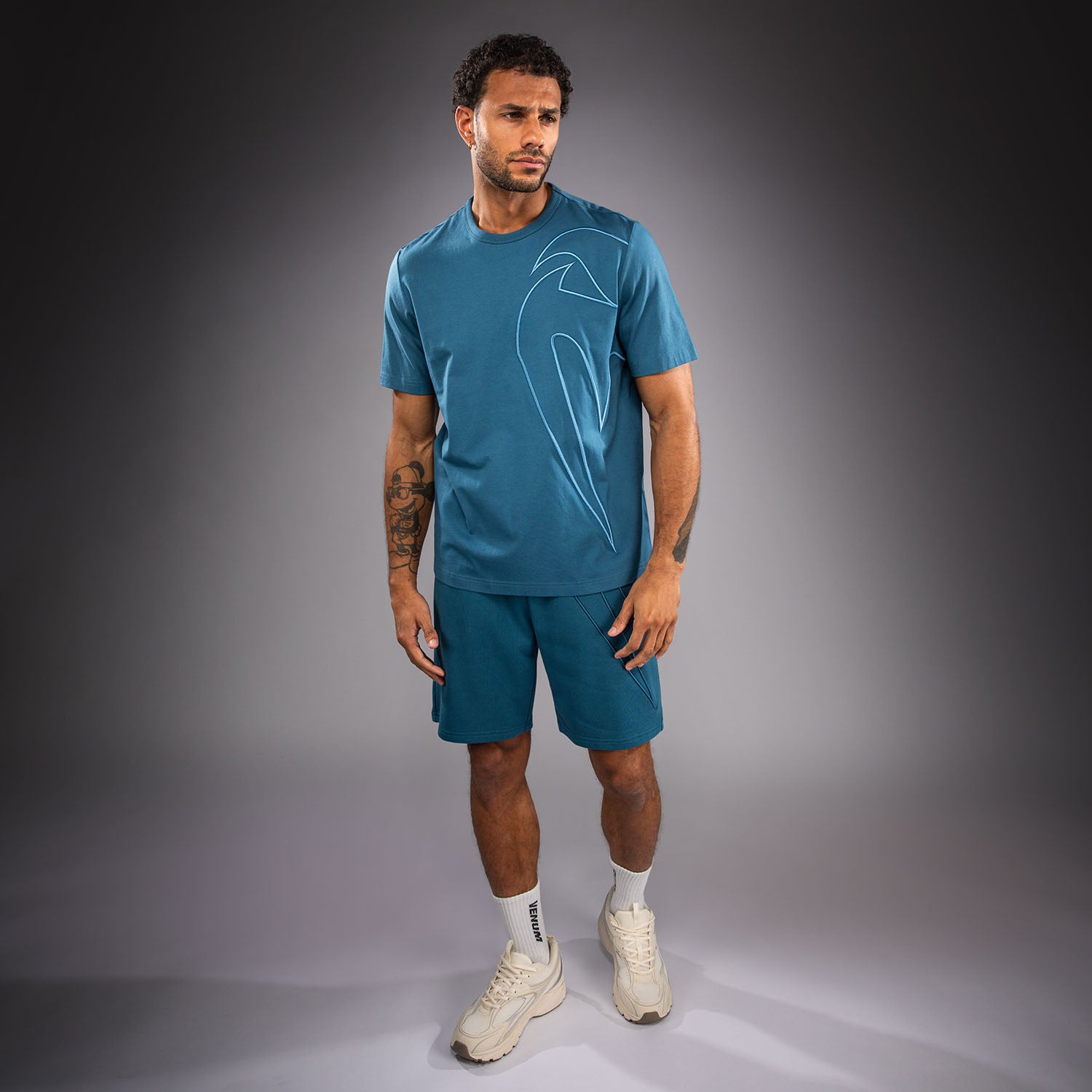 Venum Giant 3D Cotton T-Shirt - Ocean Blue  product-type_T-Shirts Venum