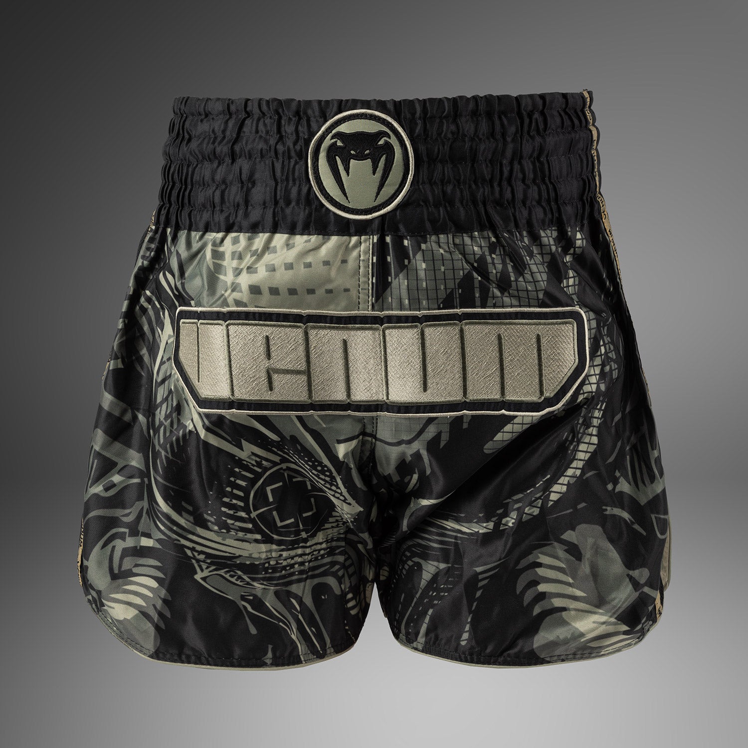 Venum Invader Muay Thai Shorts - Black/Sand - Venum
