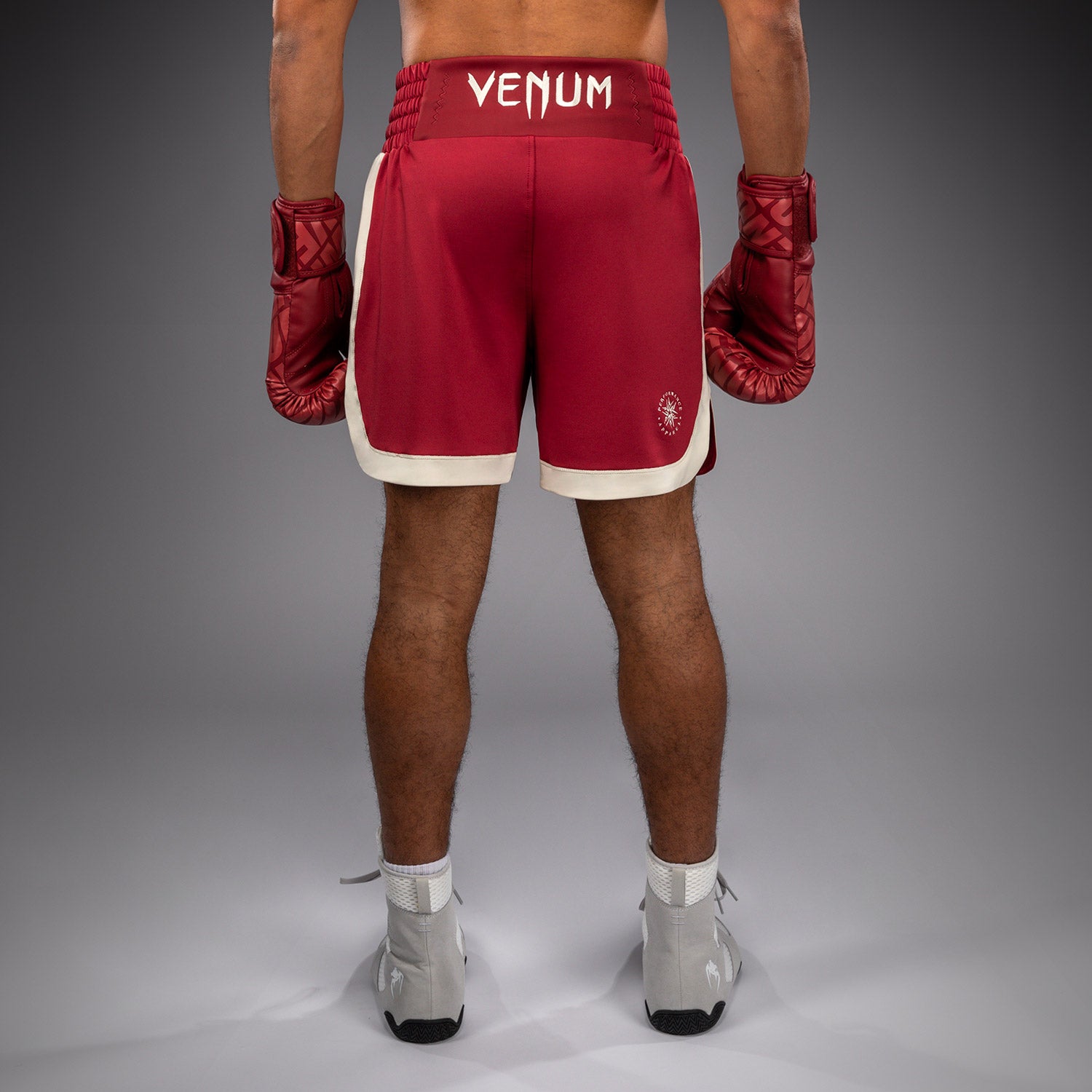 Venum Classic Boxing Shorts – Ruby Red/Ivory  product-type_Boxing shorts Venum
