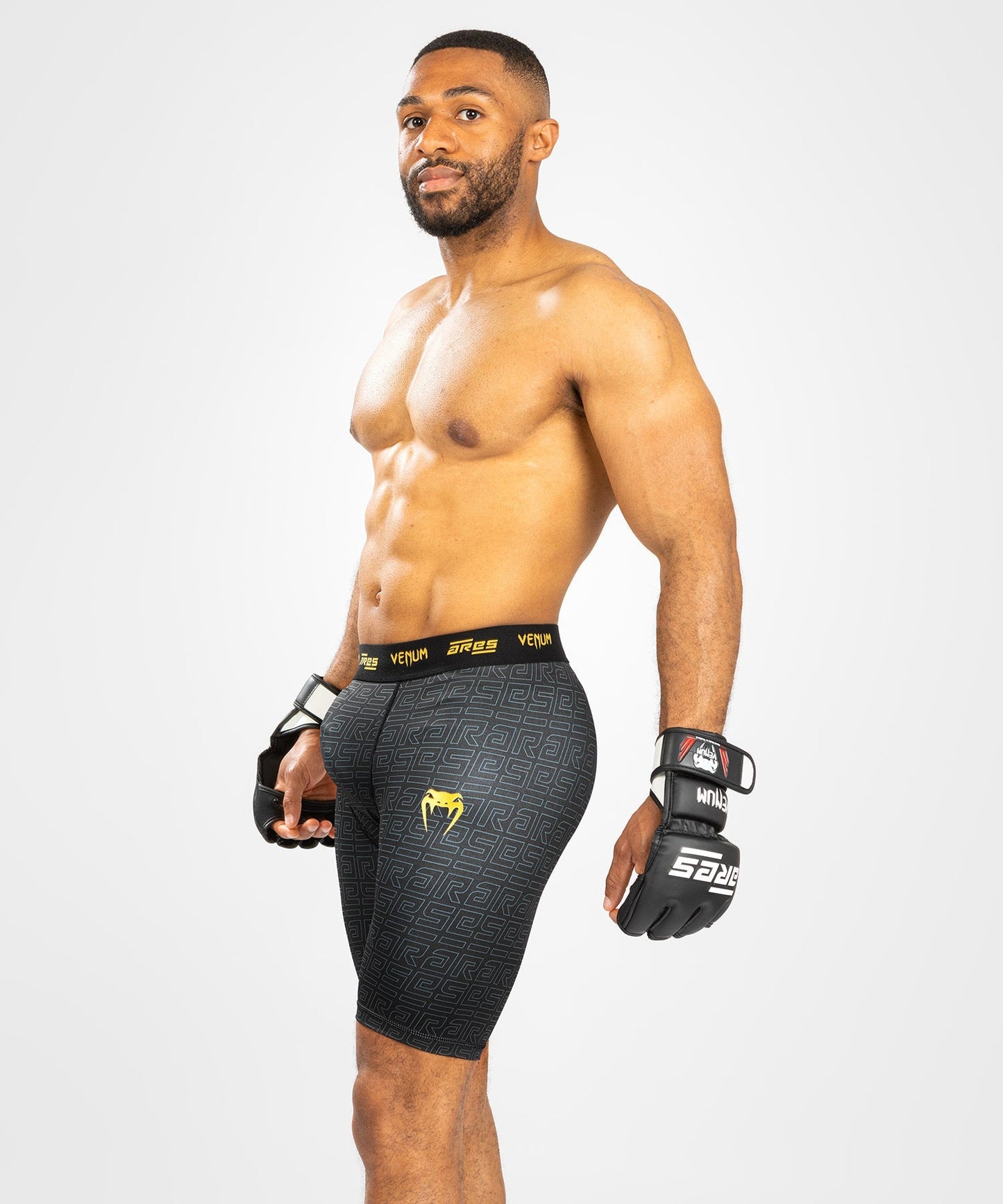 Venum x Ares Men’s Vale Tudo Shorts - Black/Gold