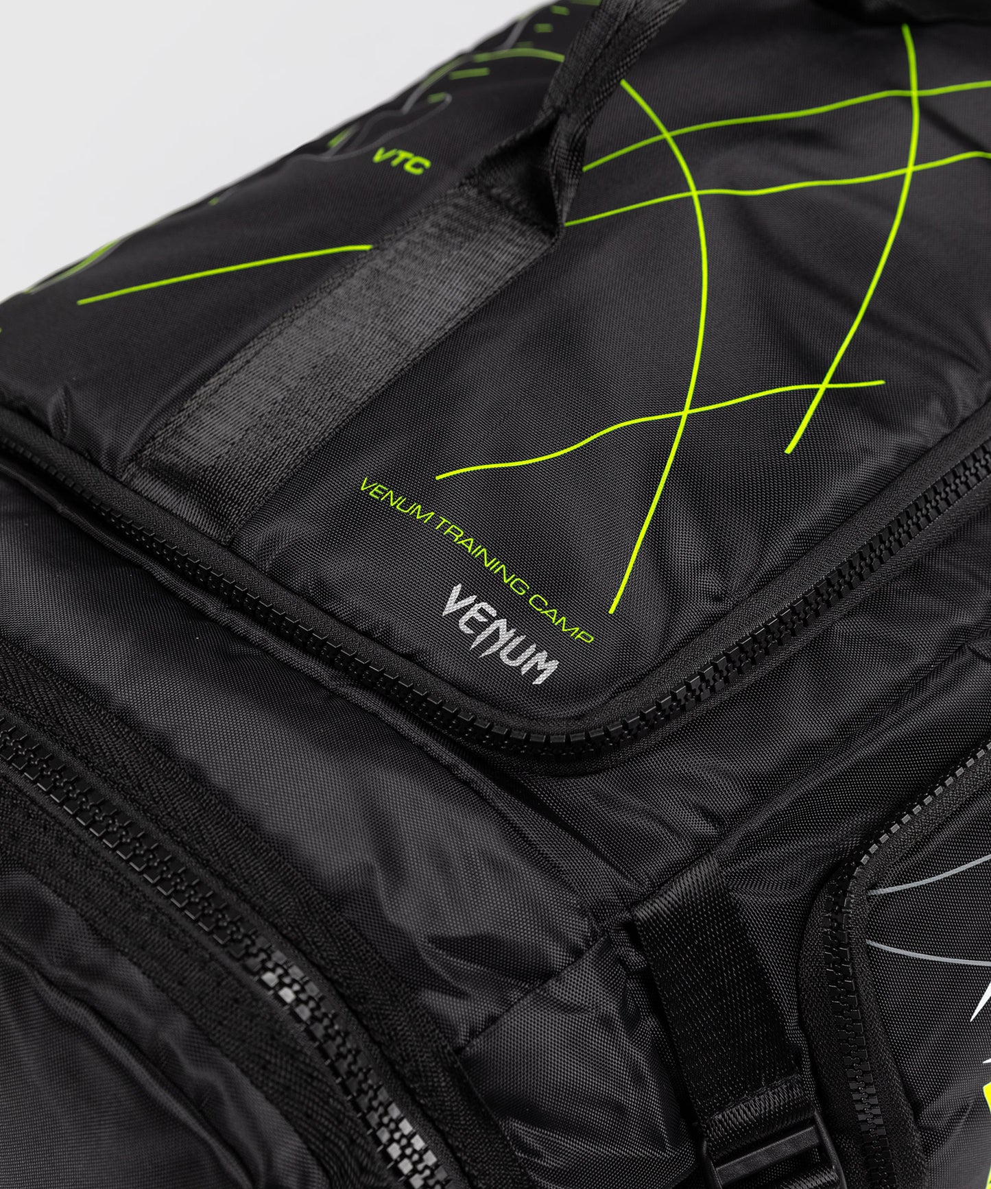 Venum Training Camp 4.0 Sports Bag - Black/Neon Green