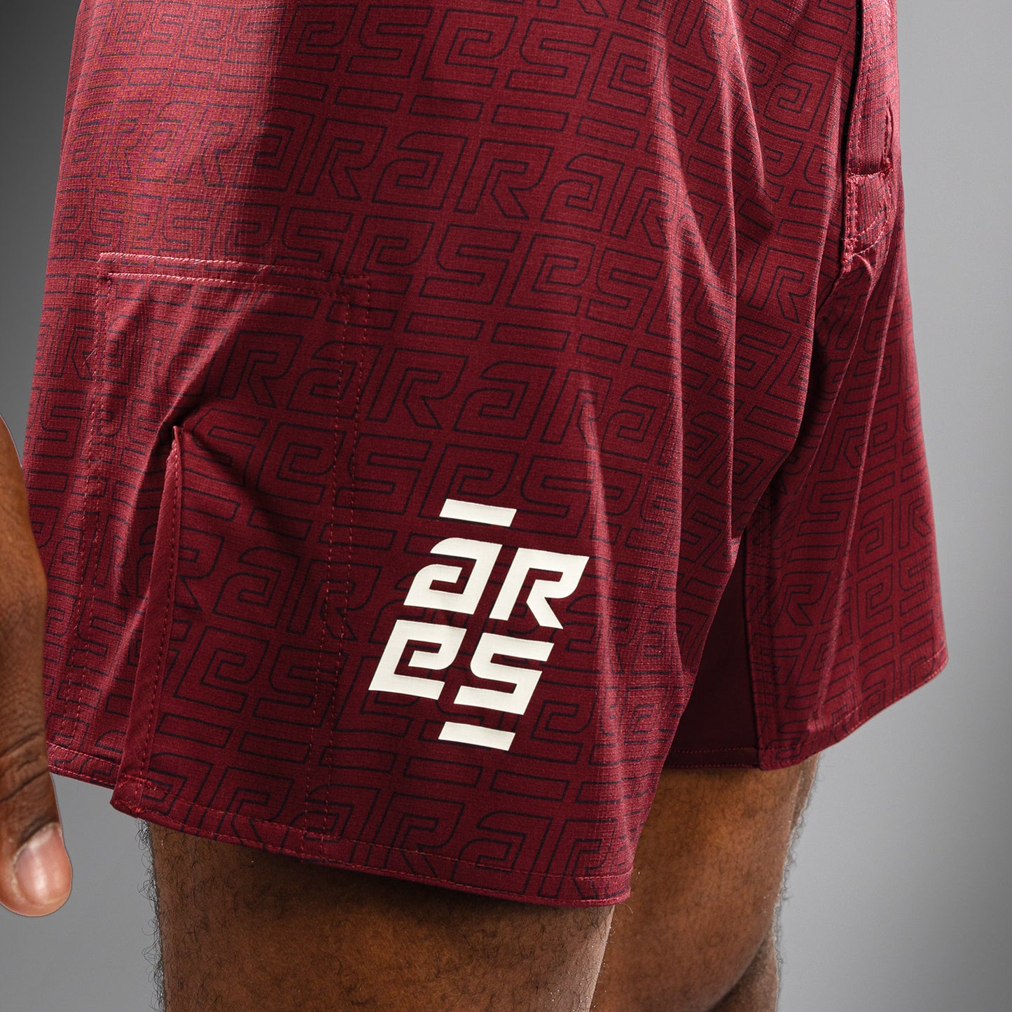 Venum x Ares Men’s Fight Shorts - Burgundy