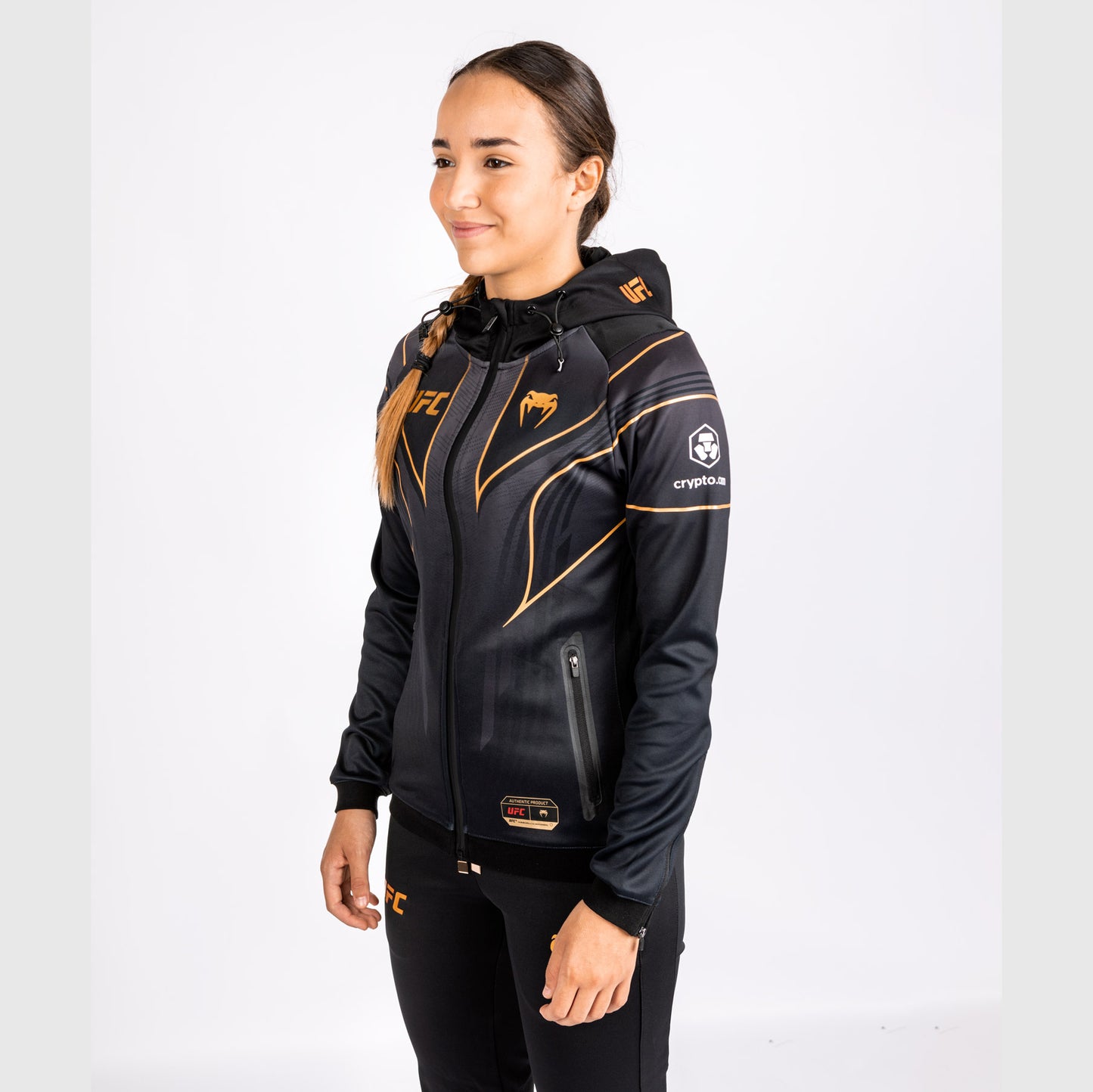 UFC Venum Personalized Authentic Fight Night 2.0 Kit by Venum Women's Walkout Hoodie - Champion