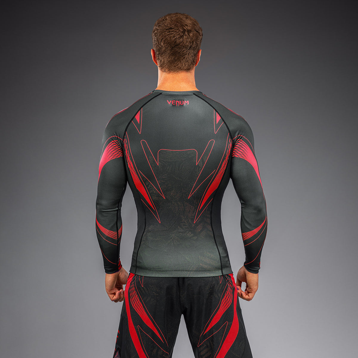 Venum Amazonia Reborn Long Sleeve Rashguard - Black/Red