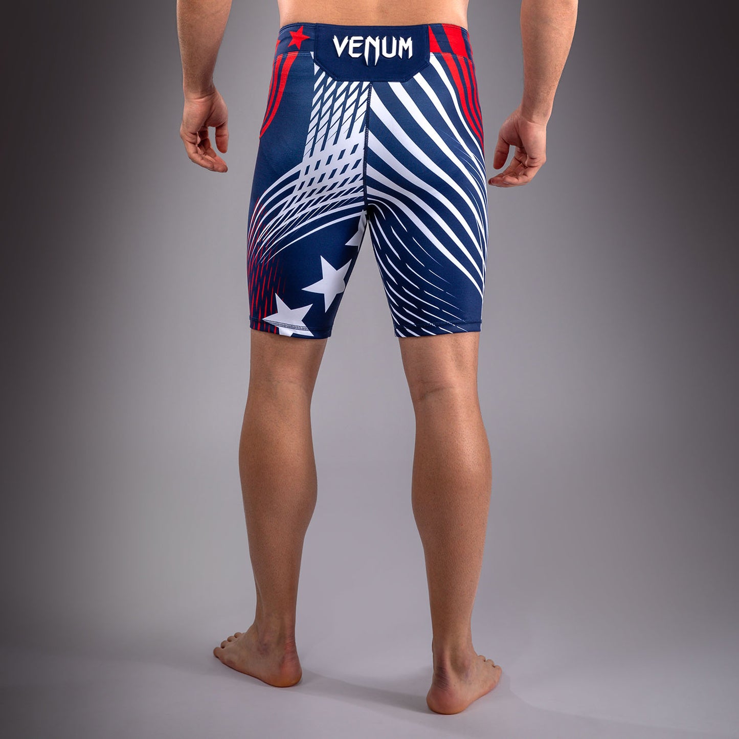 Men's Official UFC Freedom 250 by Venum Blue Authentic Fight Night Vale Tudo Short -Topuria