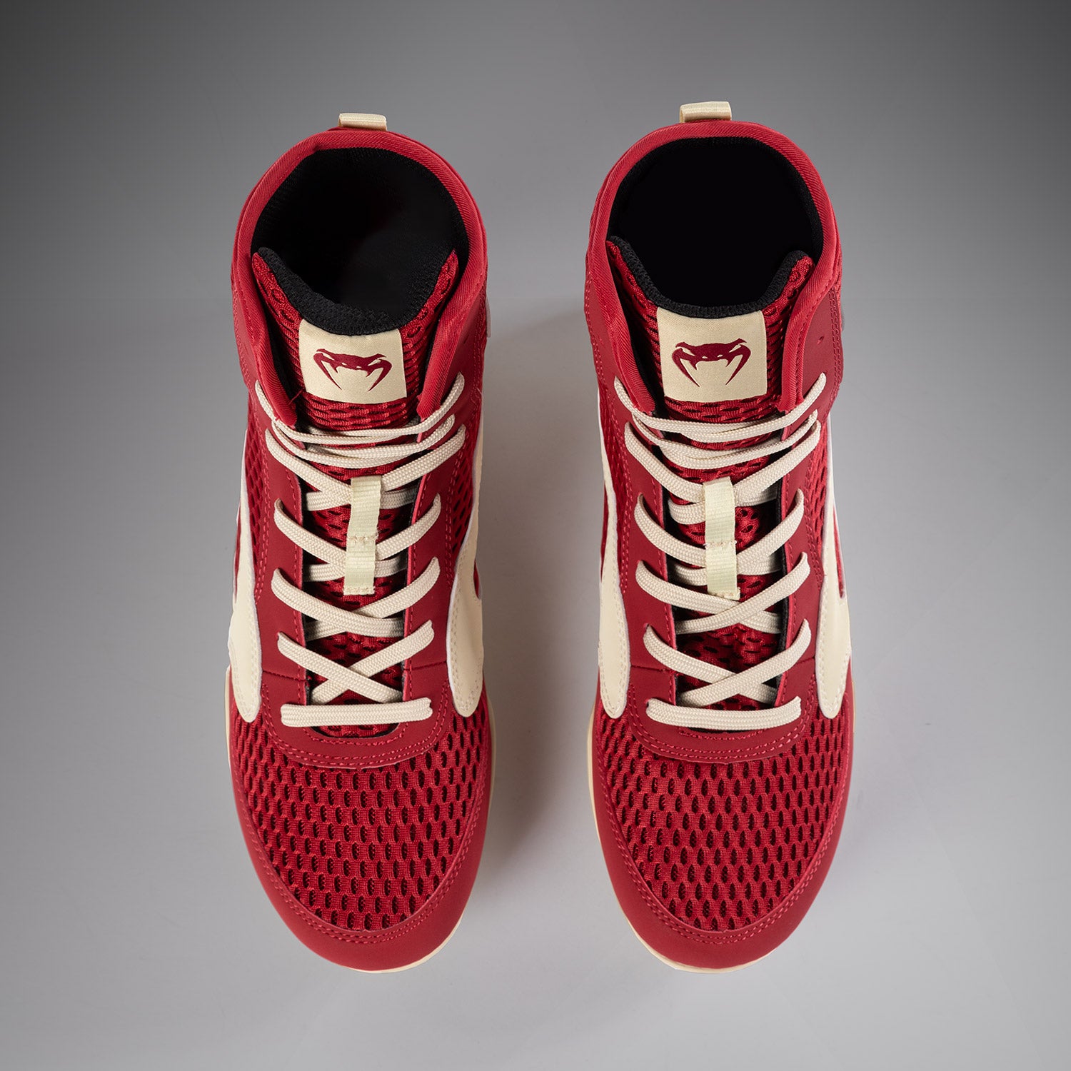 Venum Contender Boxing Shoes - Ruby Red/ Ivory - Venum