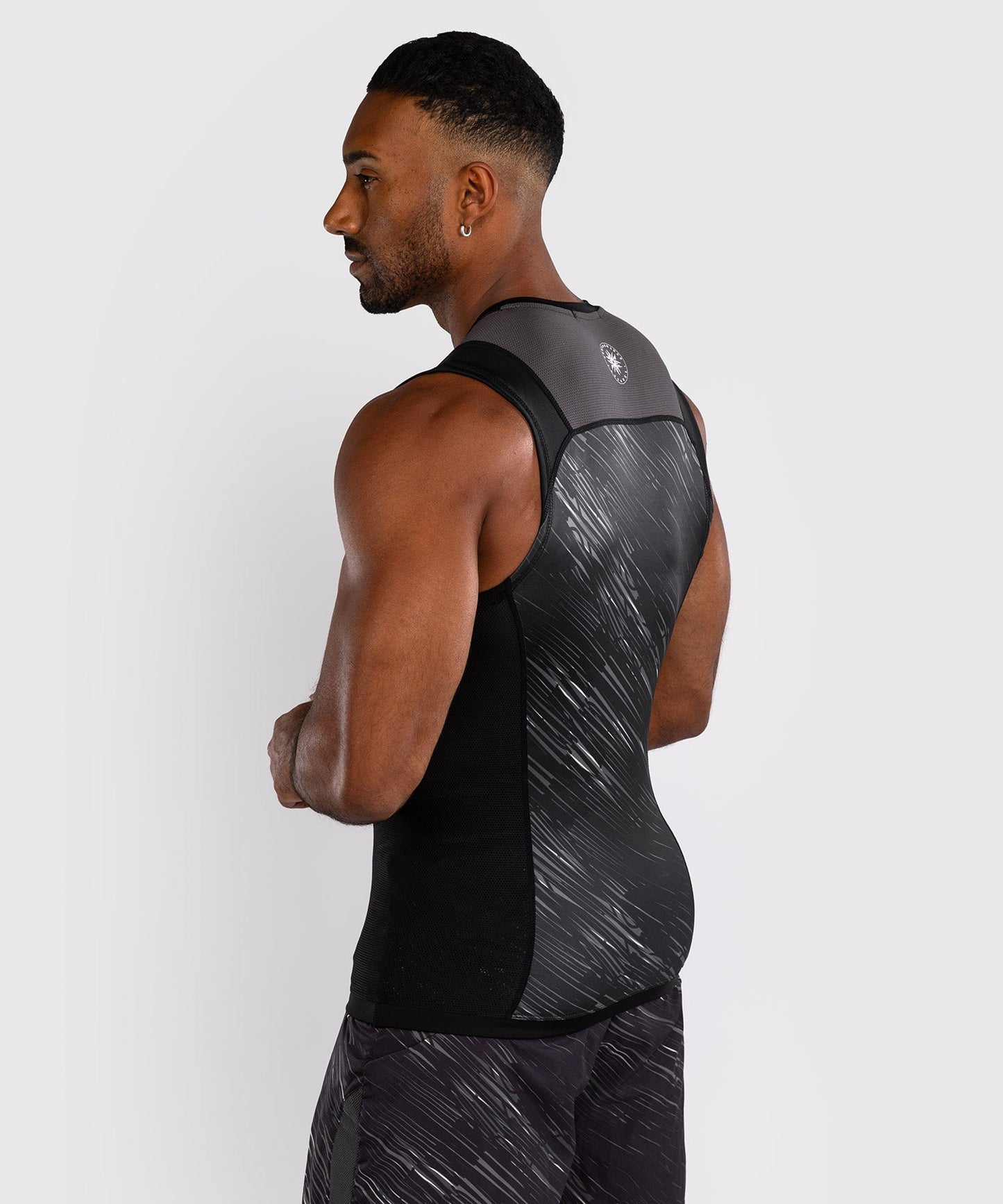 Venum Rapid Sleeveless Rashguard - Black/Storm Grey