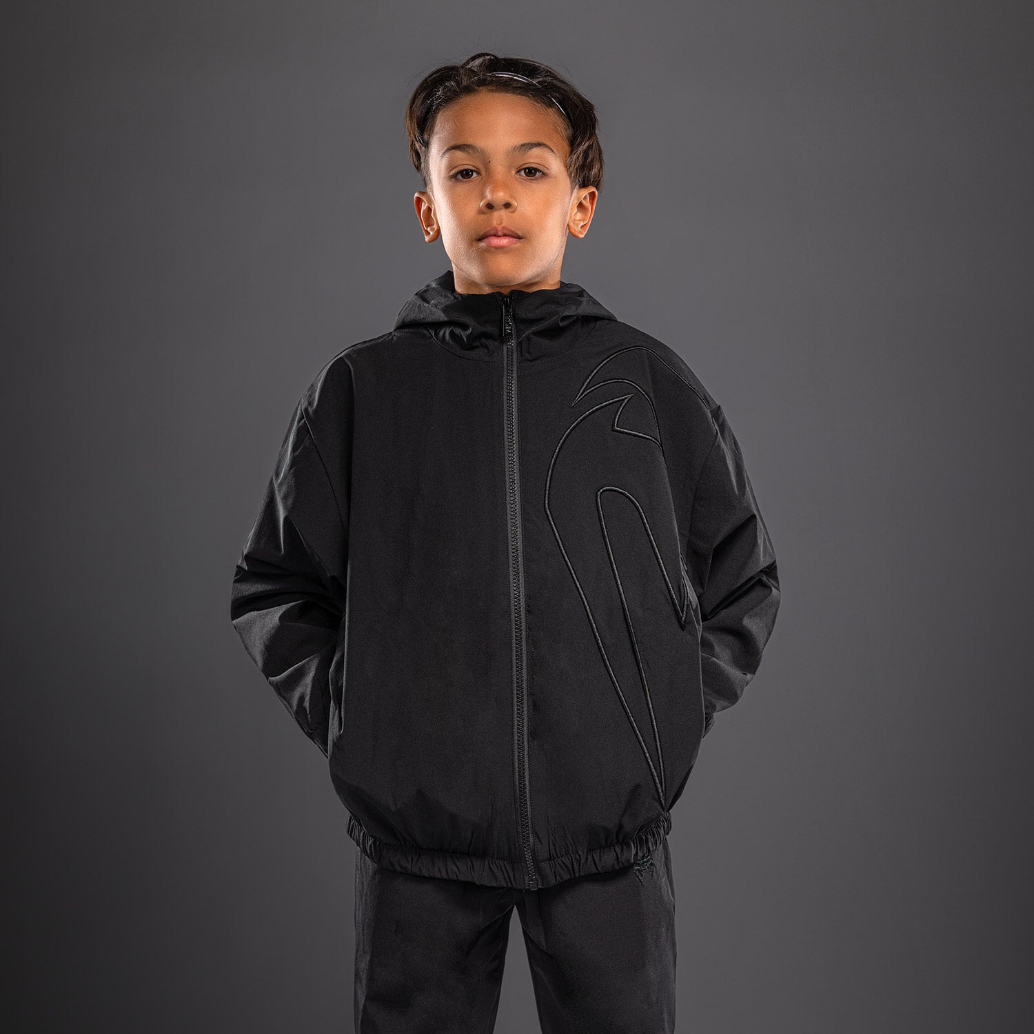 Heve クラウドブルゾン Black 黒 Venum Giant 3D Kids Track Jacket - Black - Venum