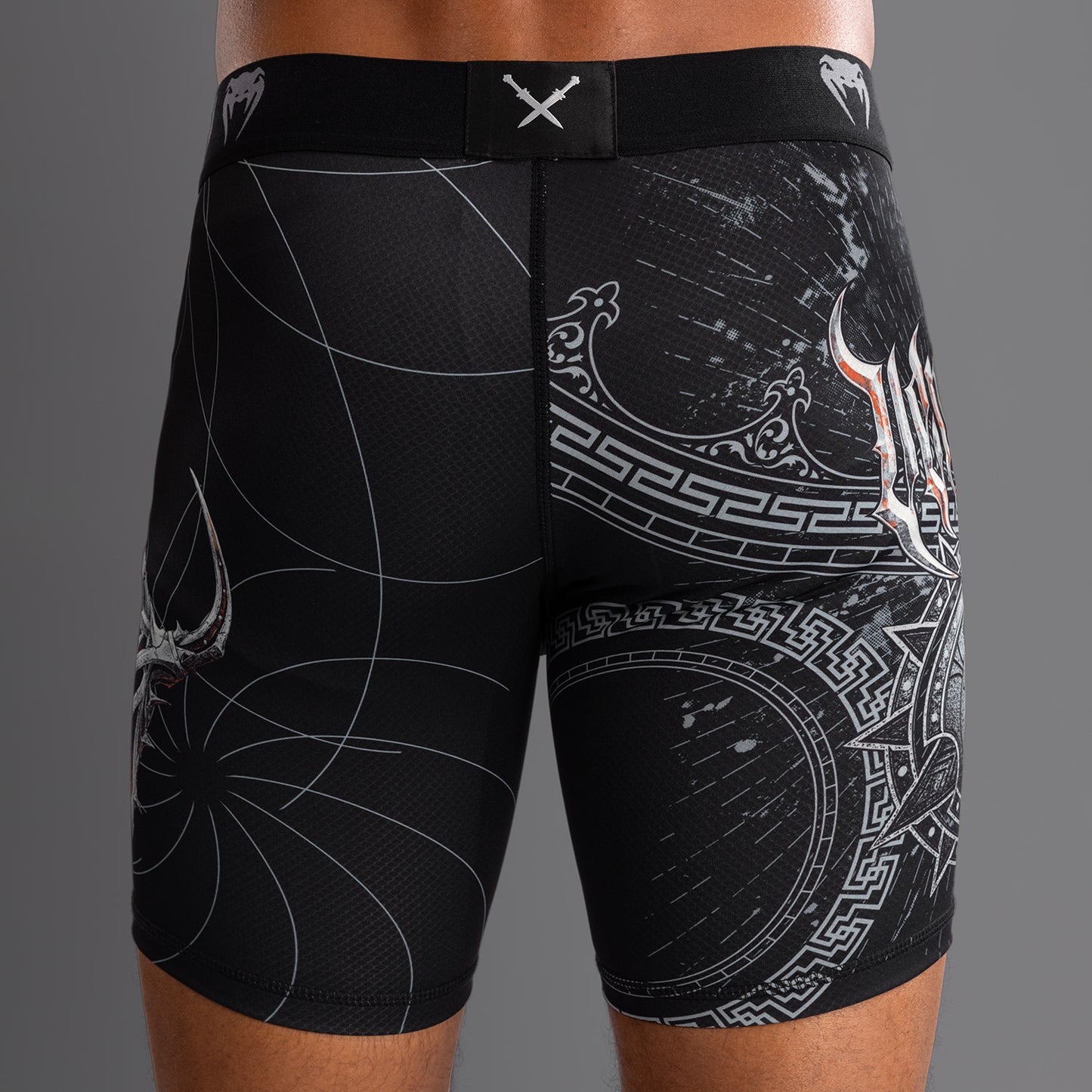 Venum Gladiator 5.0 Men's Vale Tudo Shorts - Black/Silver