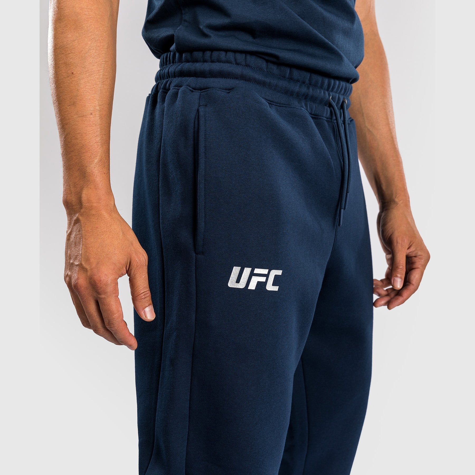 UFC Fusion by Venum Fight Week Men's Cotton Pant Solid Oceanic Blue