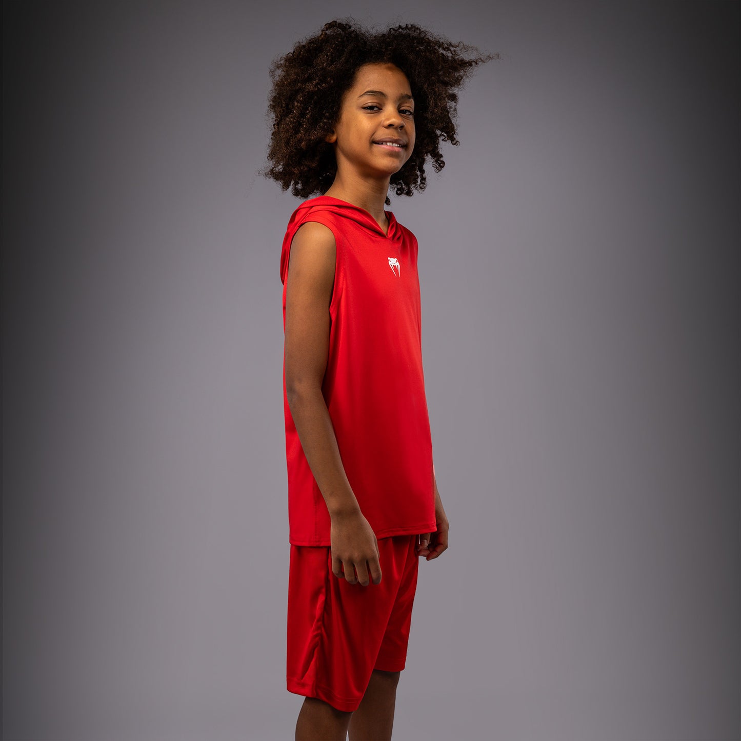 Venum Elite Kids Sleeveless Dry-Tech Hoodie - Red