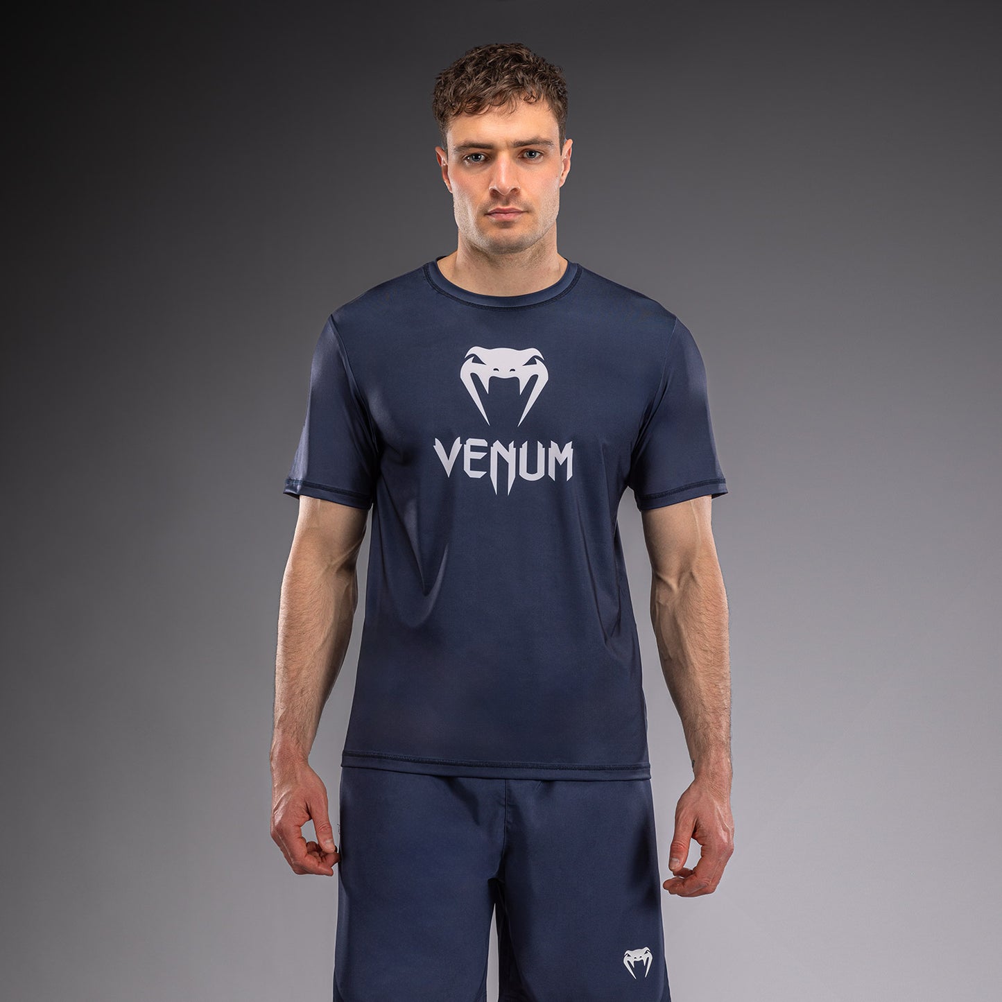 Venum Classic Dry Tech T-Shirt - Navy Blue/White  product-type_Dry Tech T-Shirts Venum