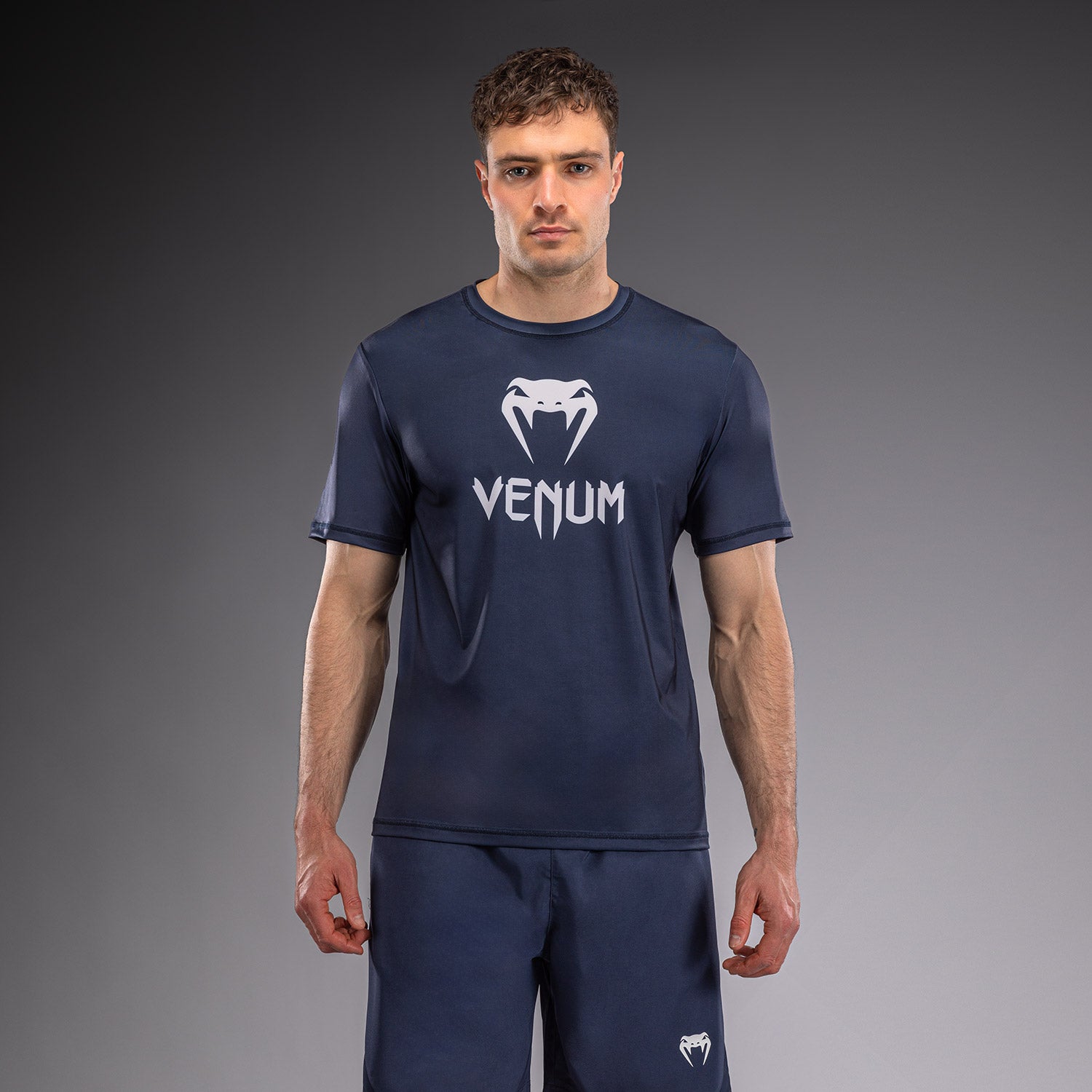 Venum Classic Dry Tech T-Shirt - Navy Blue/White  product-type_Dry Tech T-Shirts Venum