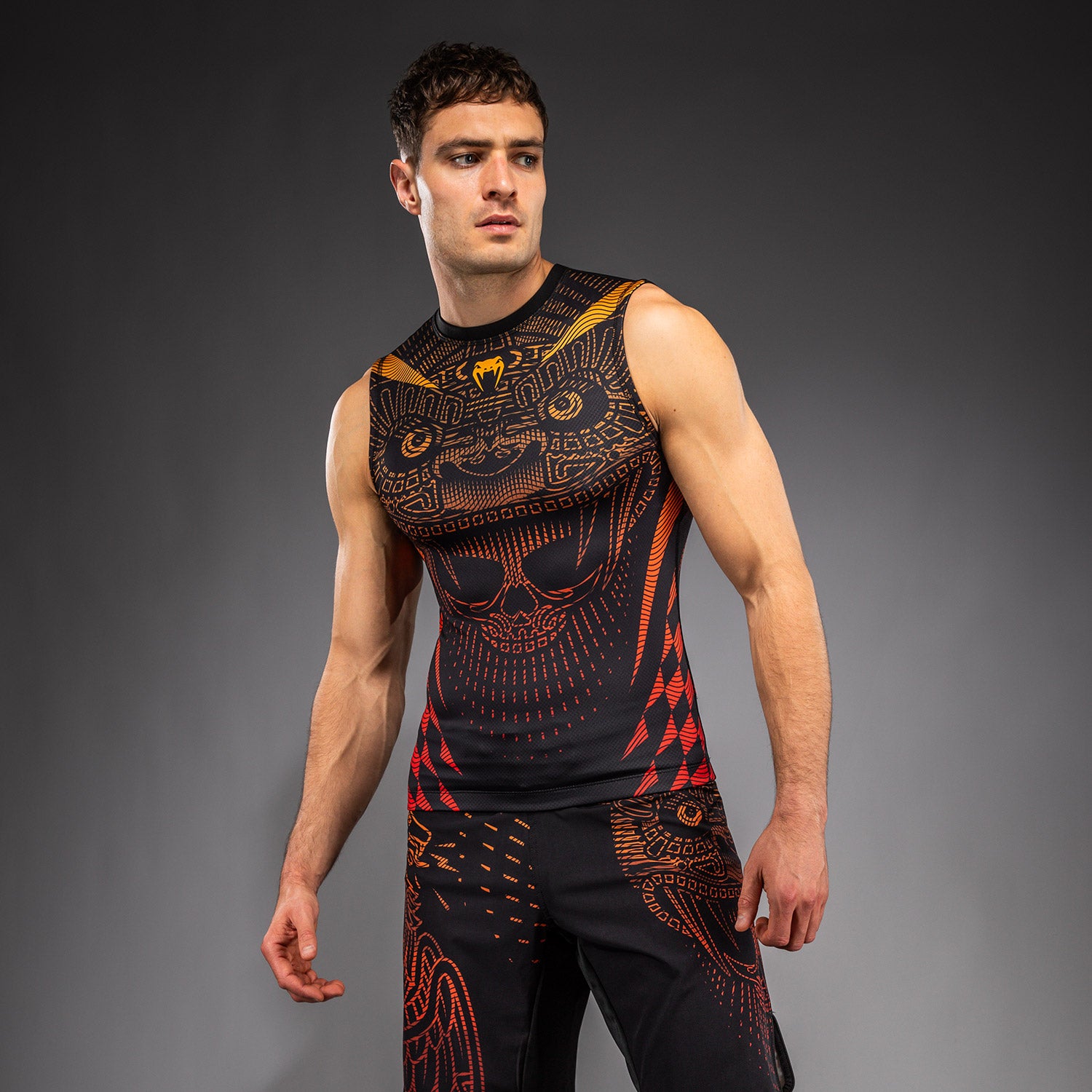 Venum Quetzal Fury Sleeveless Rashguard - Black/Fury Red