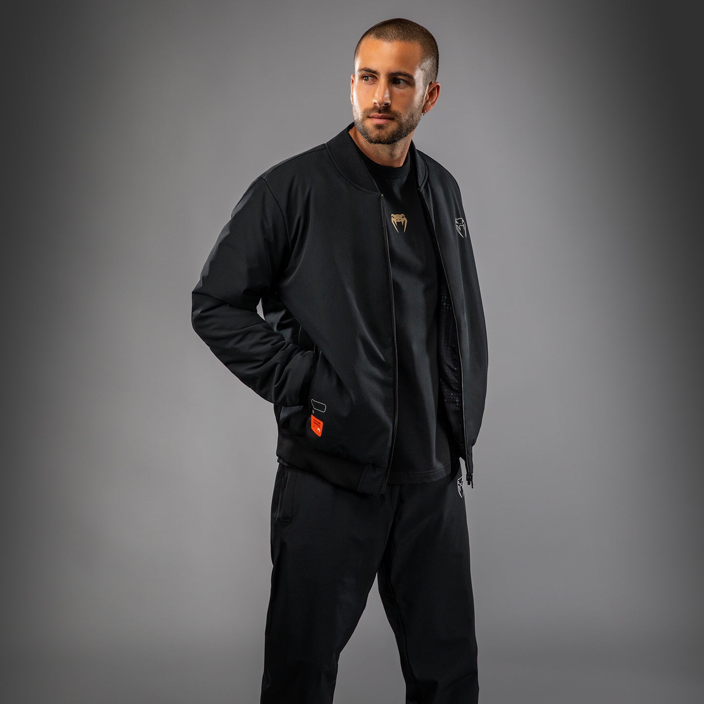 Venum Eclipse Bomber Jacket - Black/Ivory