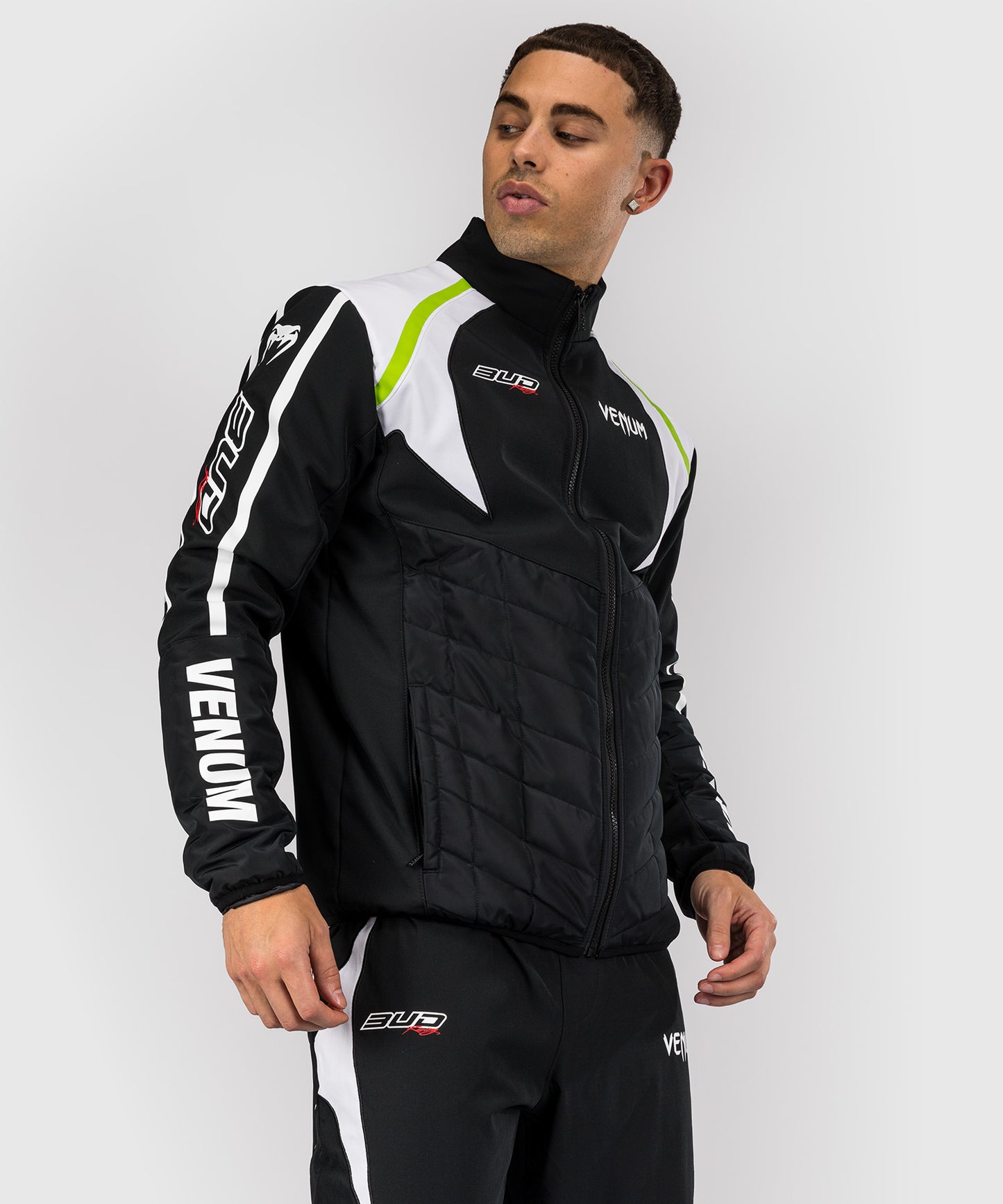 Venum x Bud Racing Men’s Jacket - Black/White/Lime Green