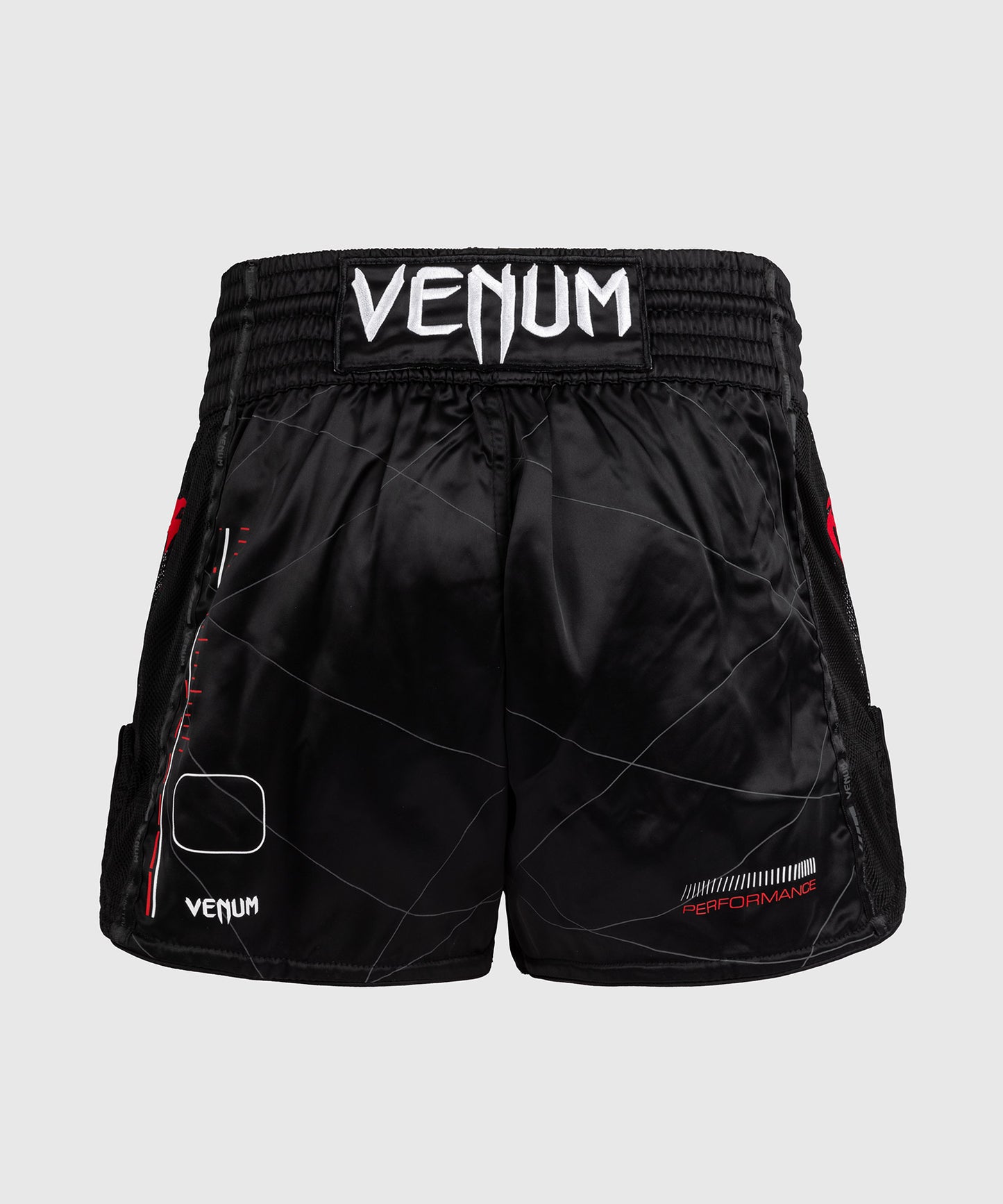 Venum Tactical XT Muay Thai Shorts - Black/Fire Red
