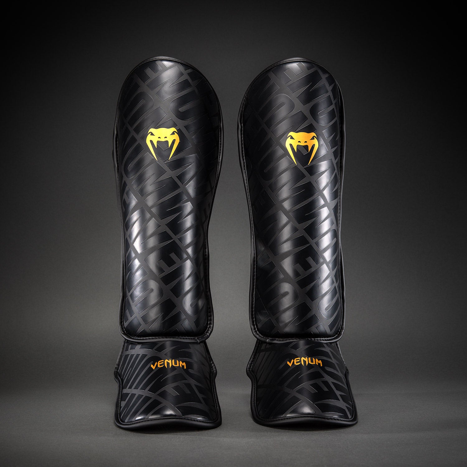 Venum Contender 1.5 XT 3D Shin Guards - Black/Gold  product-type_Shin guards Venum