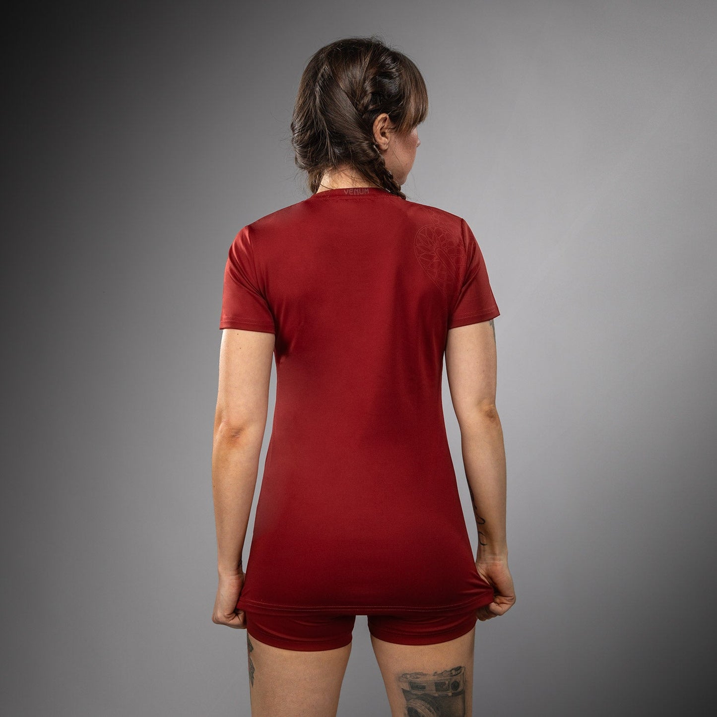 Venum Serpenti Women’s Dry-Tech T-Shirt - Burgundy/Ivory