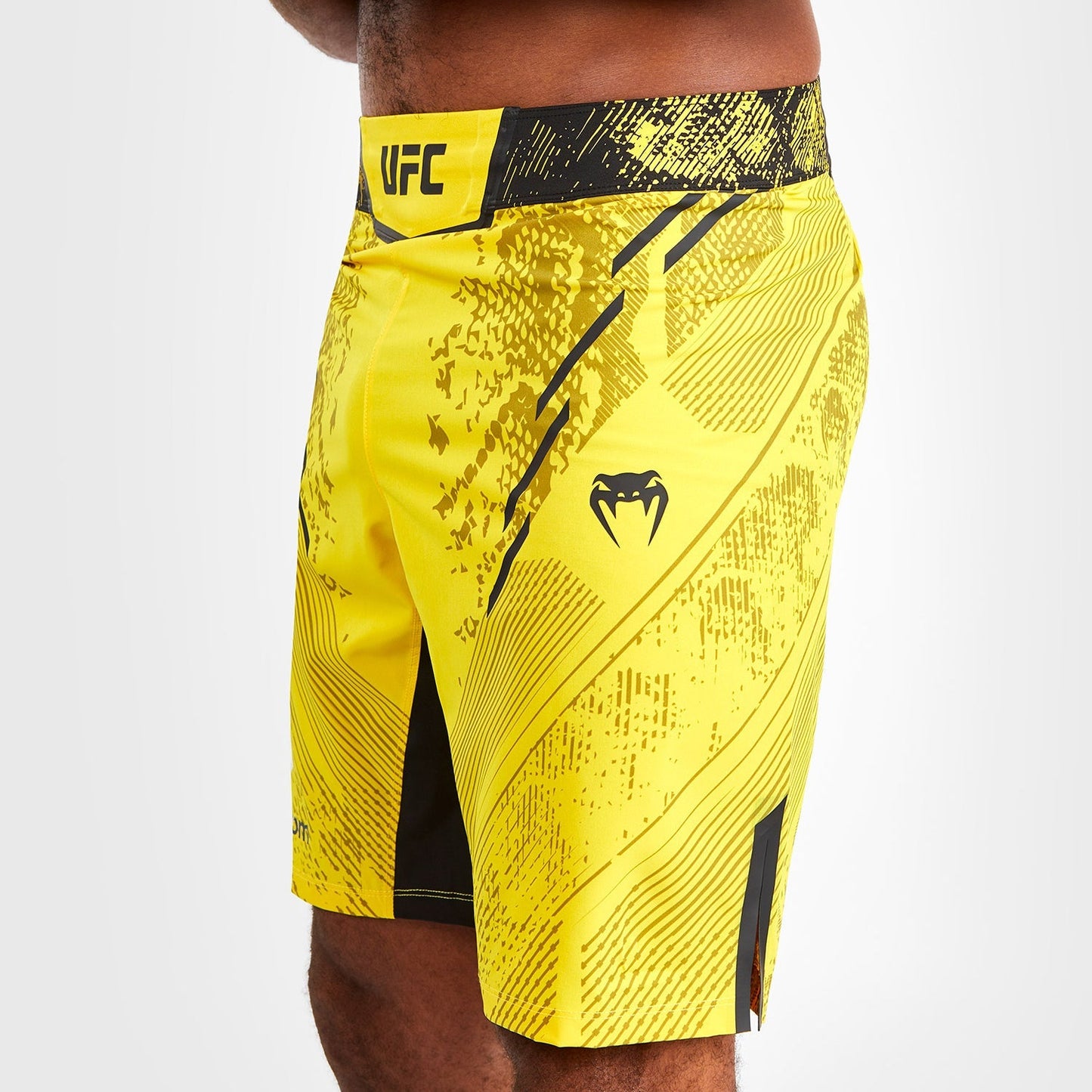 UFC Adrenaline by Venum Personalized Authentic Fight Night Men's Fight Short - Long Fit - Yellow