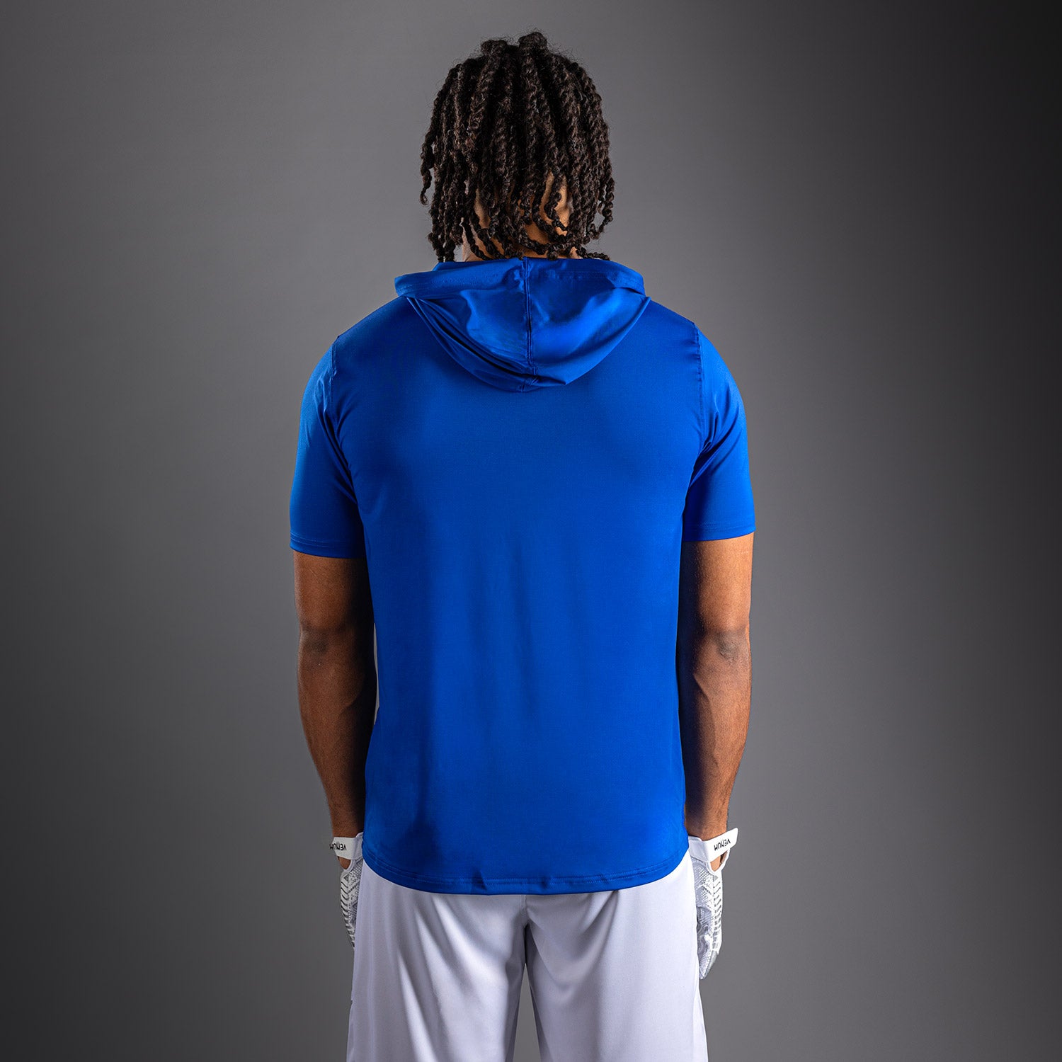 Venum Elite Short Sleeve Dry-Tech Hoodie - Royal Blue  product-type_Sweatshirts Venum
