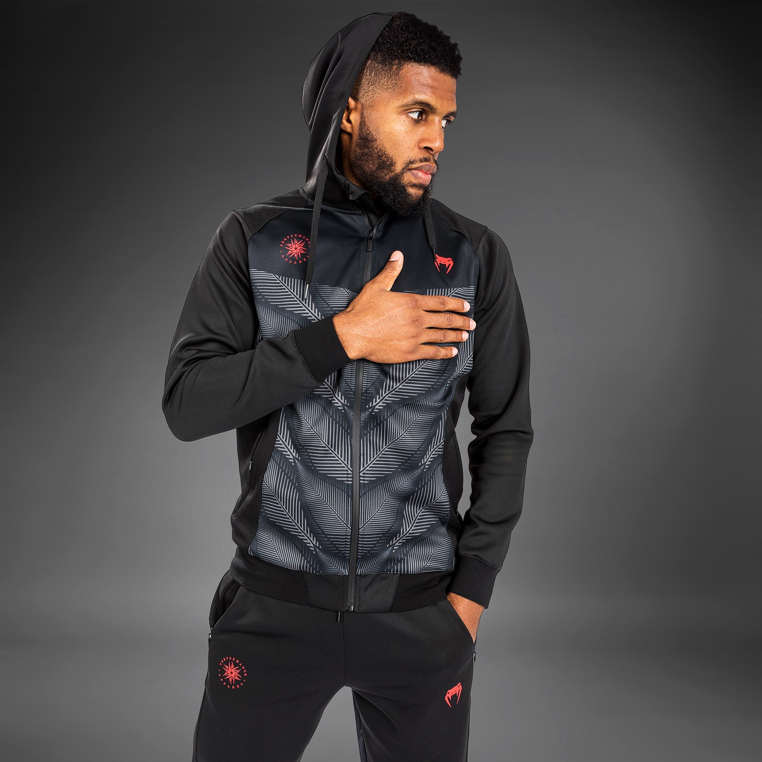 Venum Phantom Hoody - Black/Red - Venum
