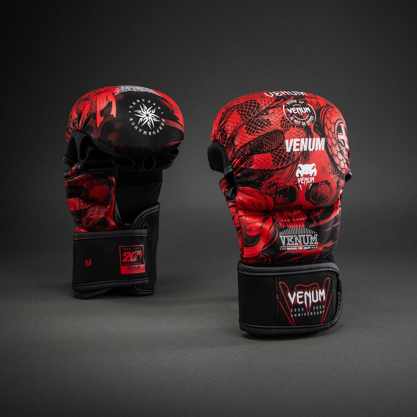 Venum 20th Anniversary Sparring Gloves - Black/Red